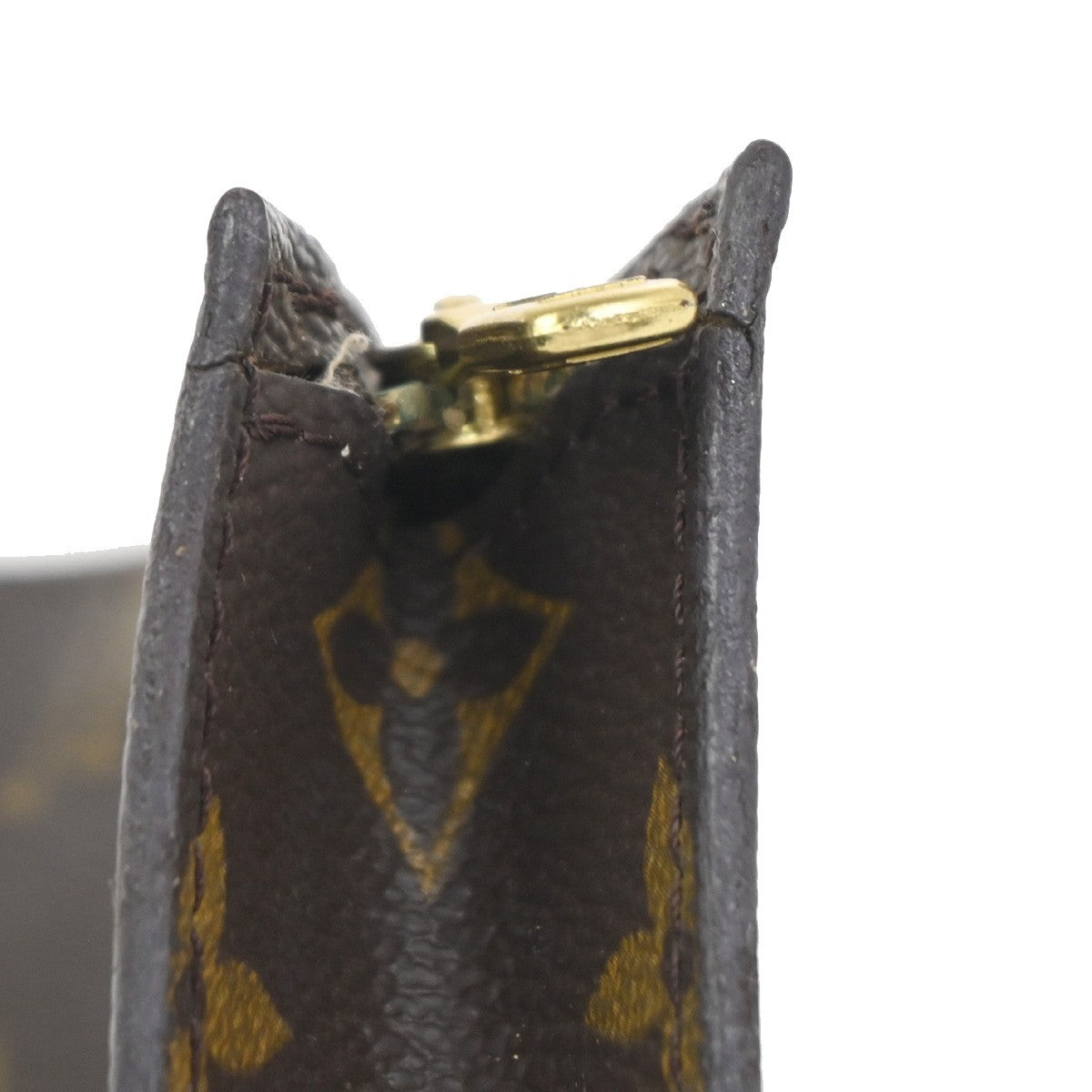 LOUIS VUITTON BUCKET PM Mini Clutch Pouch Bag Monogram Leather France 02KC735