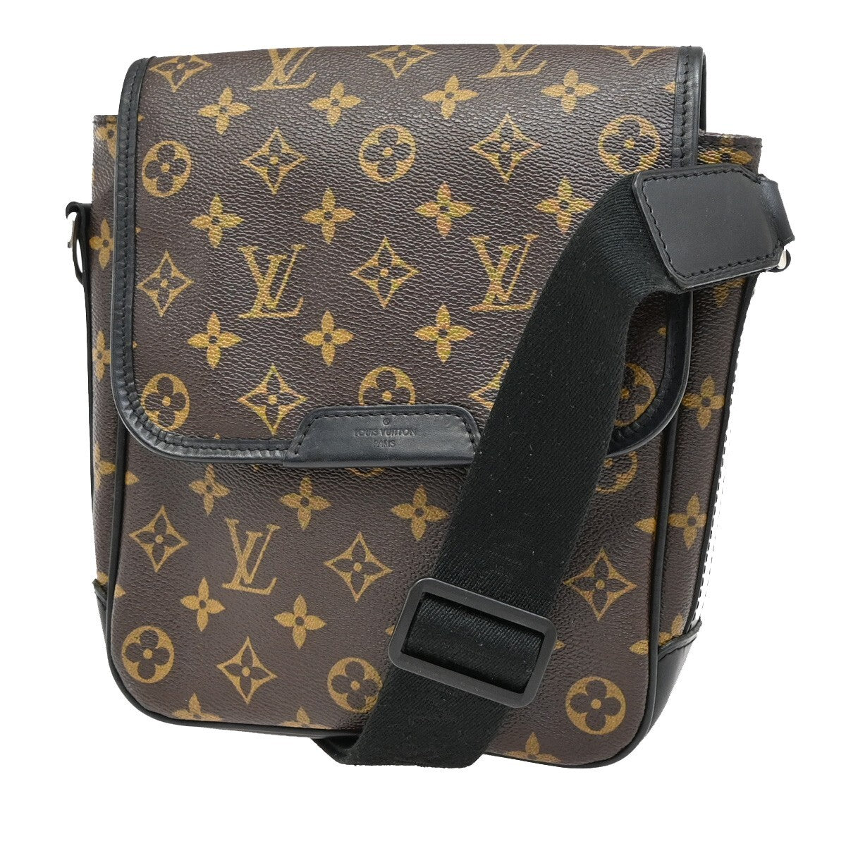 LOUIS VUITTON Bass PM Shoulder Bag Monogram Maccasar Leather BN M56715 21EE381