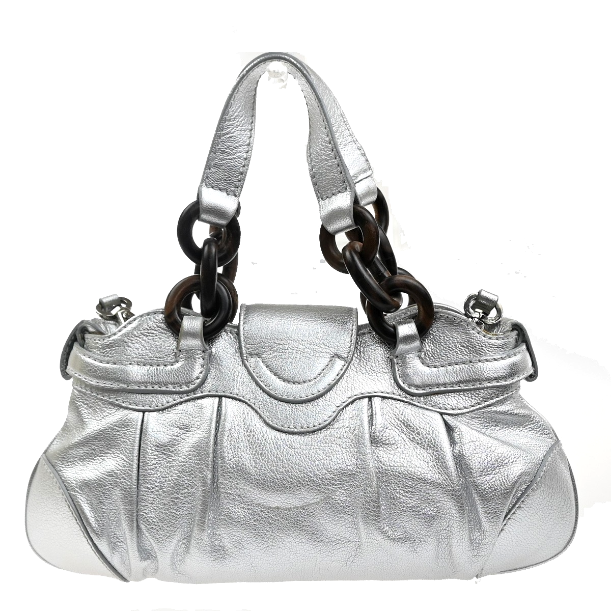 SALVATORE FERRAGAMO Gancini Marissa Chain 2way Shoulder Hand Bag Leather 31MA482