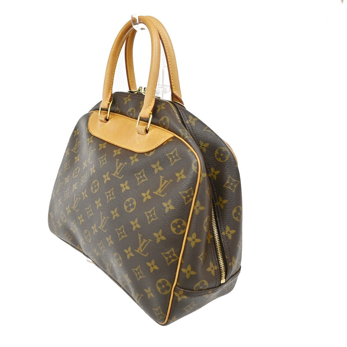 LOUIS VUITTON LV Logo Deauville Hand Bag Monogram Leather Brown M47270 75TA107