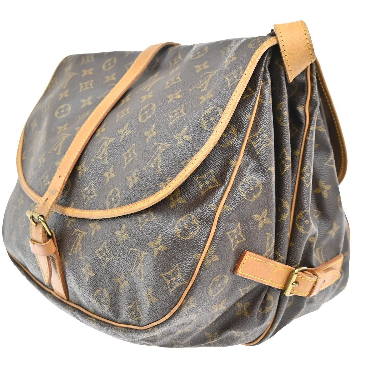 LOUIS VUITTON Saumur 35 Shoulder Bag Monogram Leather BN France M42254 70MA255