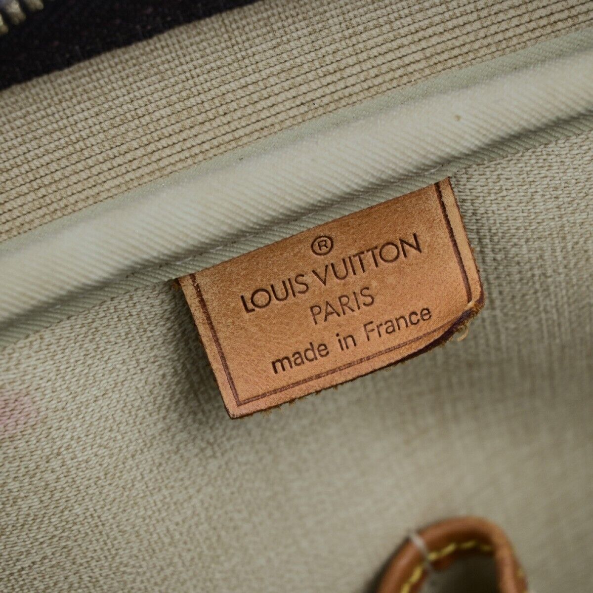 LOUIS VUITTON LV Logo Deauville Hand Bag Monogram Leather Brown M47270 61EC991
