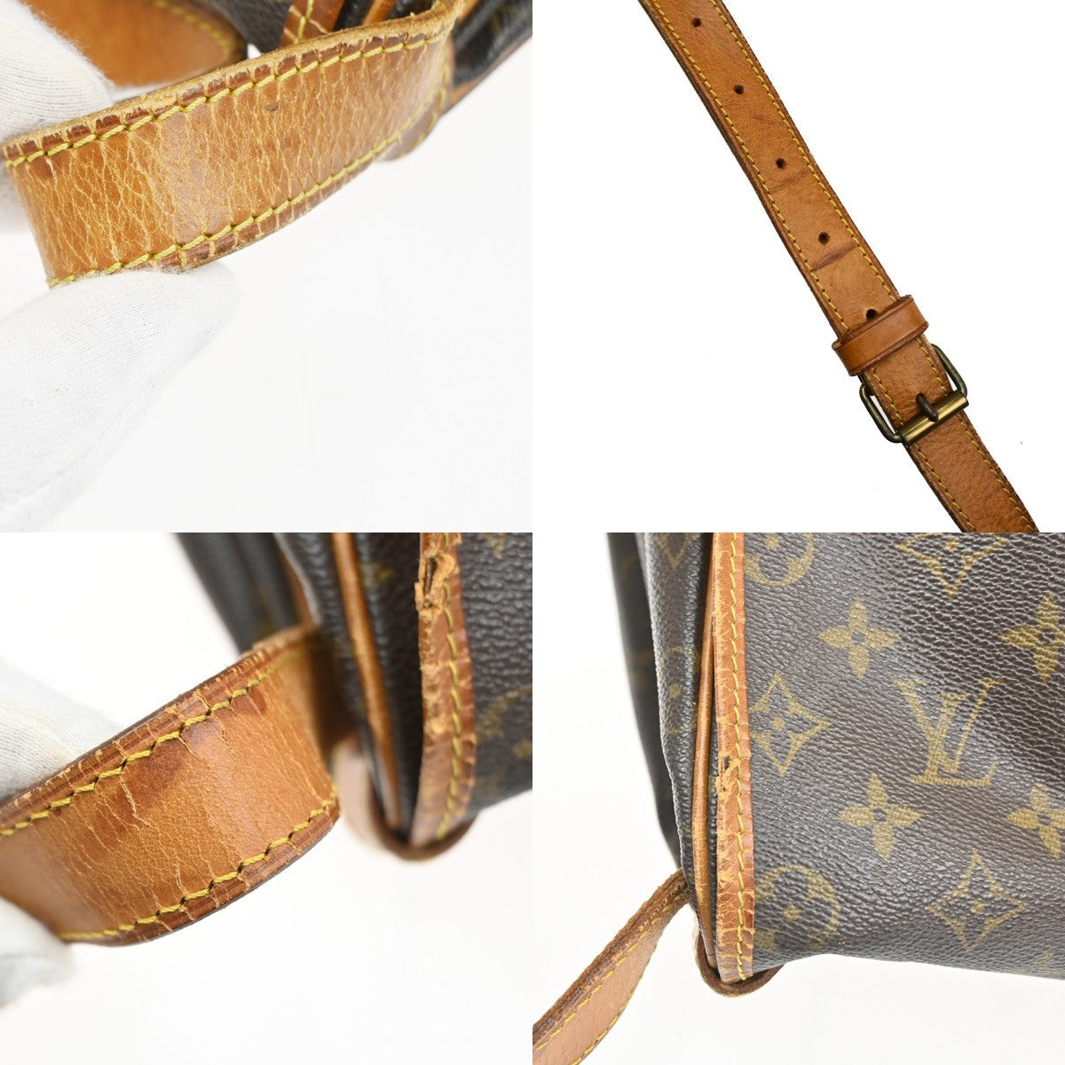 LOUIS VUITTON Saumur 35 Shoulder Bag Monogram Leather BN France M42254 80CA880