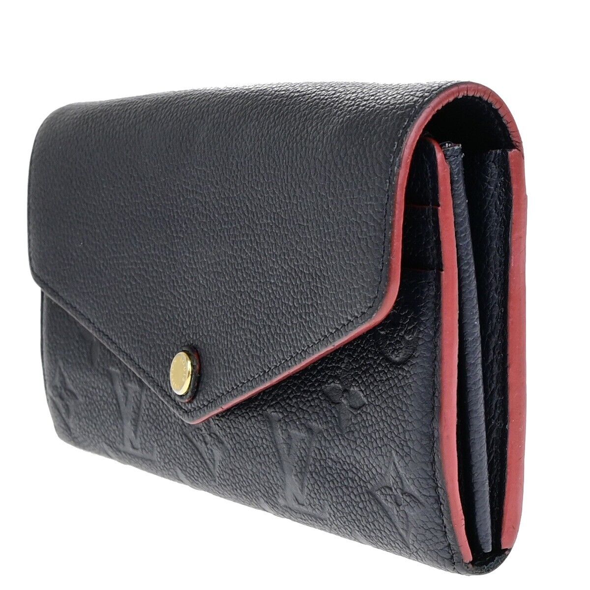 LOUIS VUITTON Portefeuille Sarah Wallet Monogram Empreinte Blue M62125 31EB752