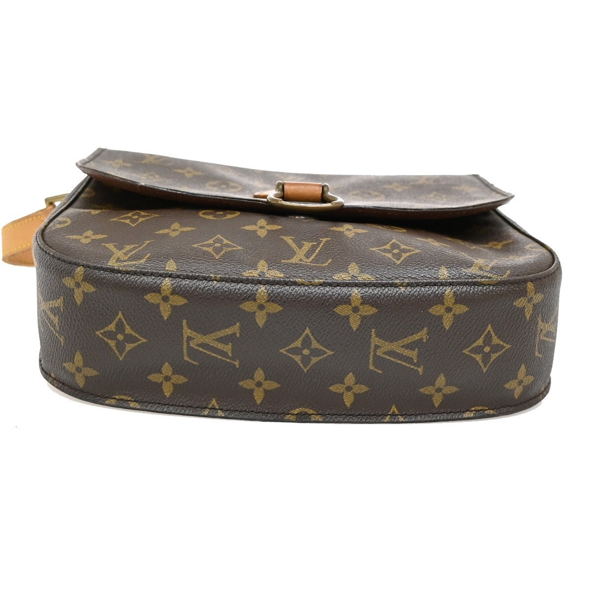 LOUIS VUITTON Saint Cloud GM Shoulder Bag Monogram Leather Brown M51242 32KB540