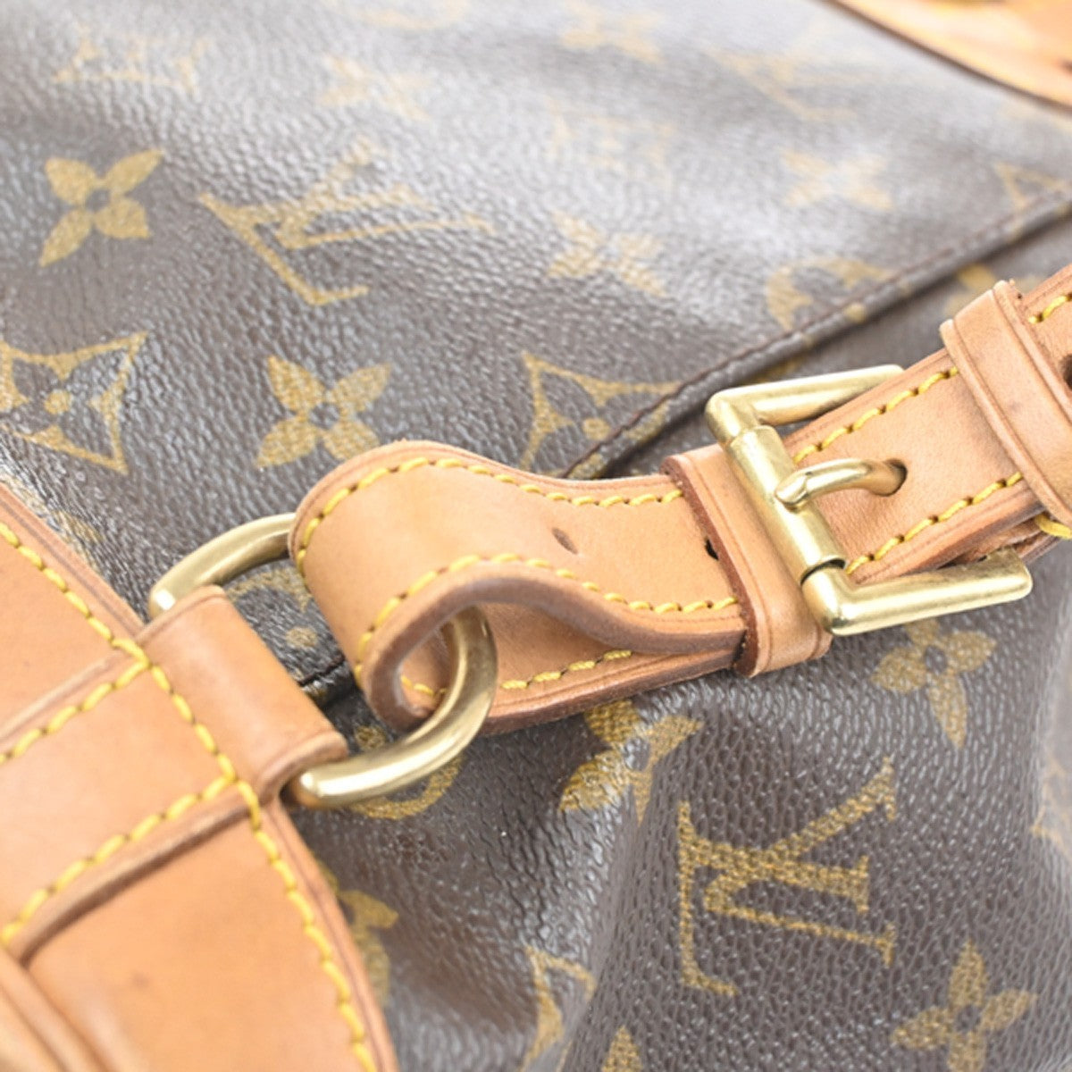LOUIS VUITTON Montsouris MM Backpack Bag Monogram Leather Brown M51136 15CA596