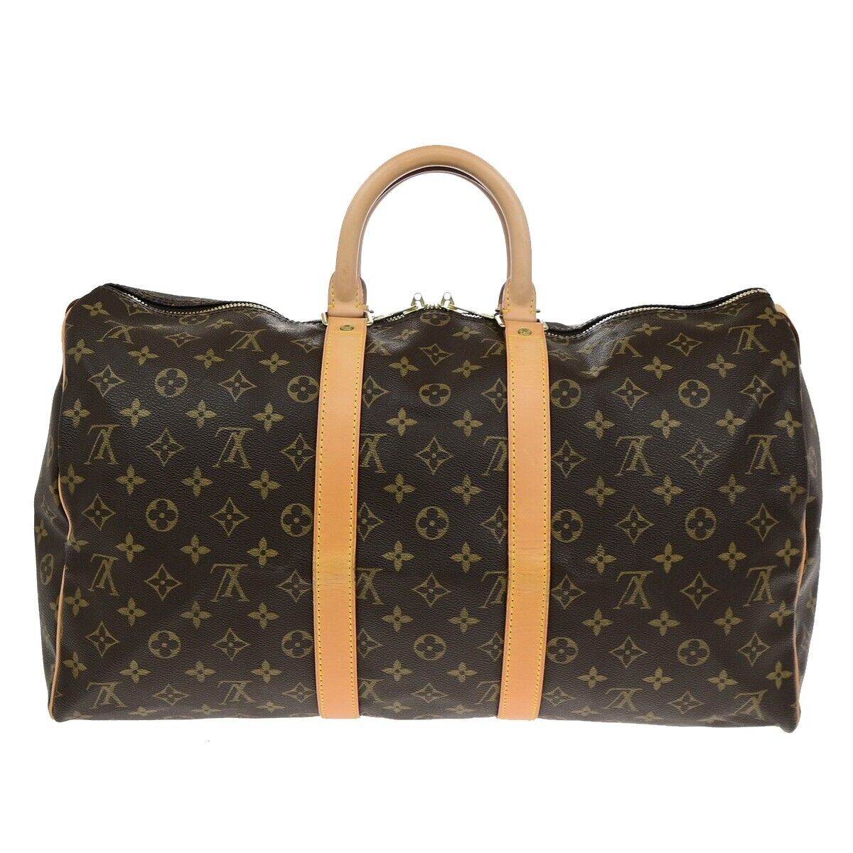 LOUIS VUITTON Keepall 45 Travel Hand Bag Monogram Leather Brown M41428 46EE013
