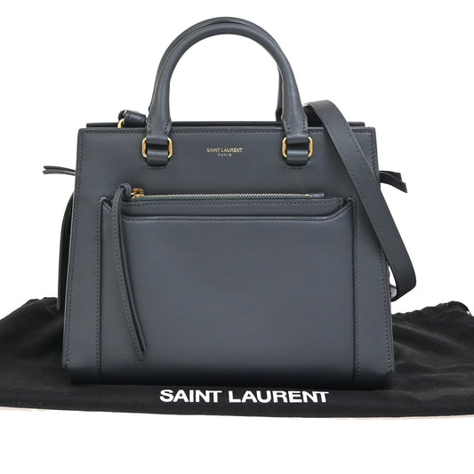 SAINT LAURENT YSL Small East Side 2Way Shoulder Hand Bag Leather GY GHW 52RL203