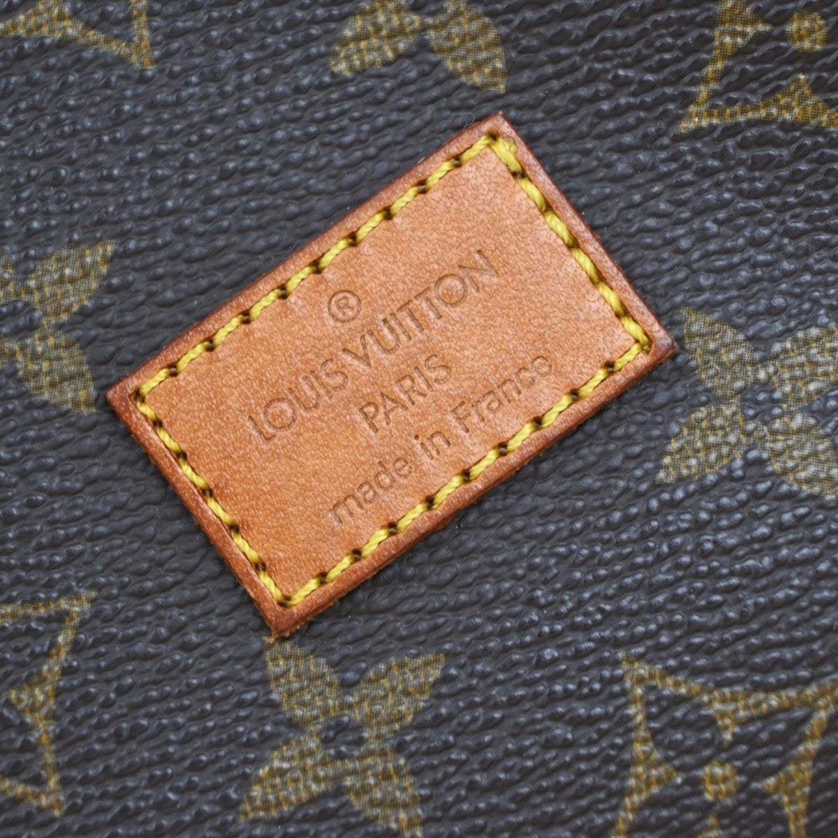 LOUIS VUITTON Logo Saumur 30 Shoulder Bag Monogram Leather Brown M42256 77EG314