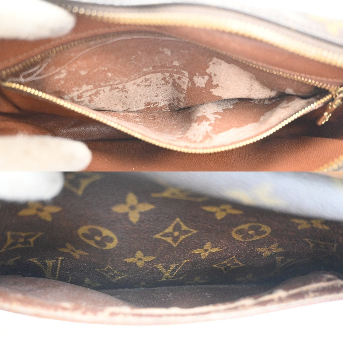 LOUIS VUITTON Trocadero 24 Shoulder Bag Monogram Leather Brown M51276 35MA357