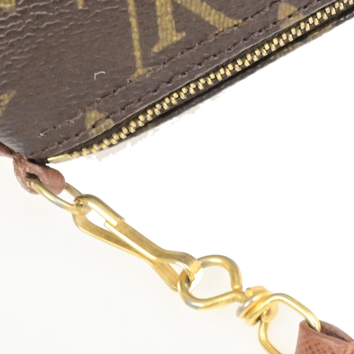 LOUIS VUITTON Logo Papillon Pouch Hand Bag Monogram Leather BN M51380 62ED983