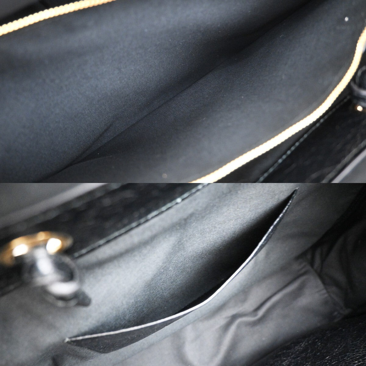 BALENCIAGA Blanket Square Medium 2Way Shoulder Hand Bag Leather Black 79RF362