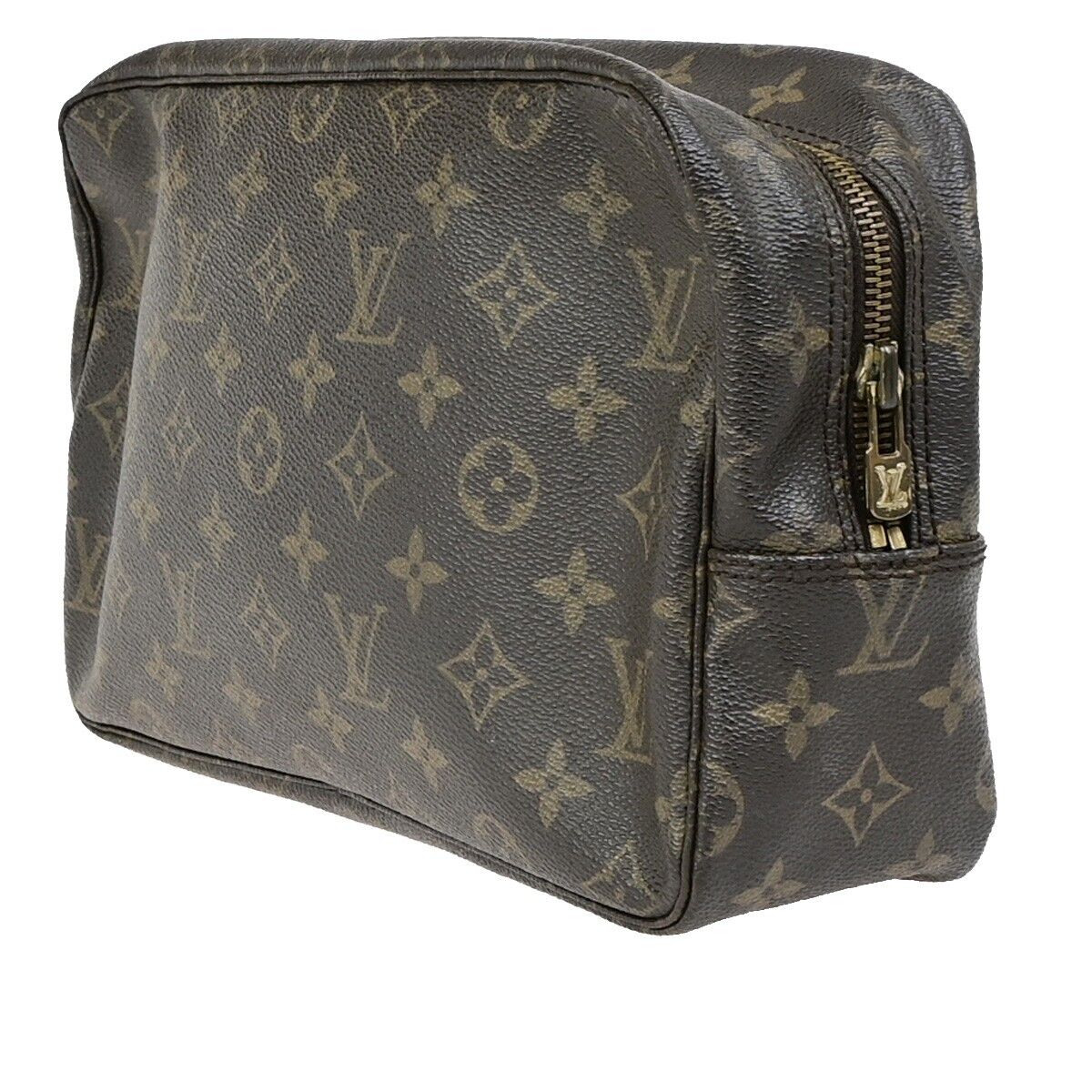 LOUIS VUITTON Trousse Toilette 28 Clutch Hand Bag Monogram Brown M47522 69ED214