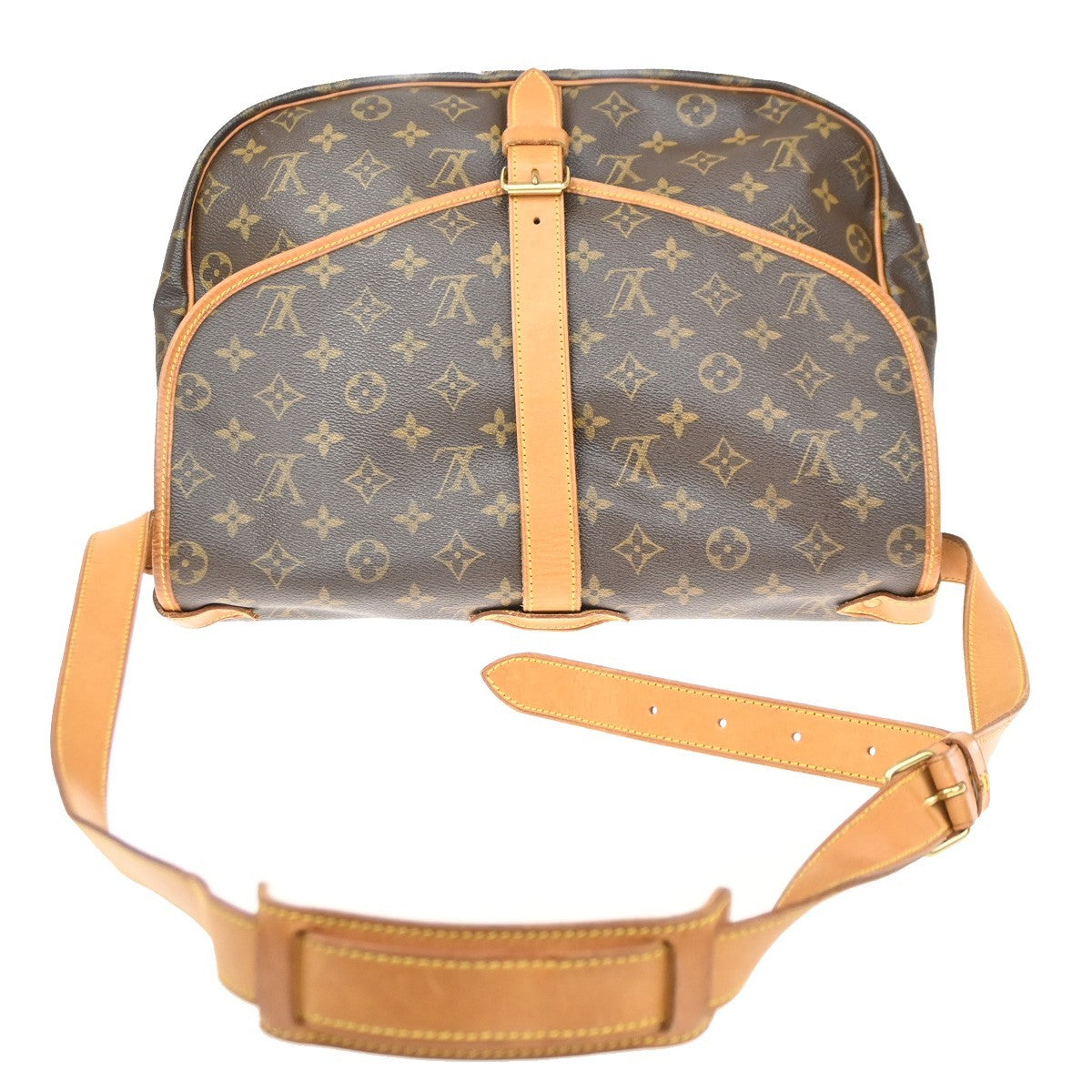 LOUIS VUITTON Saumur 35 Shoulder Bag Monogram Leather BN France M42254 72SA087