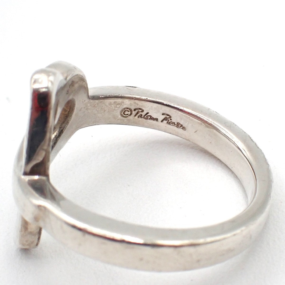 Tiffany & Co. Paloma Picasso Loving Heart Ring JP 11 US 6 Silver 925 01EG103