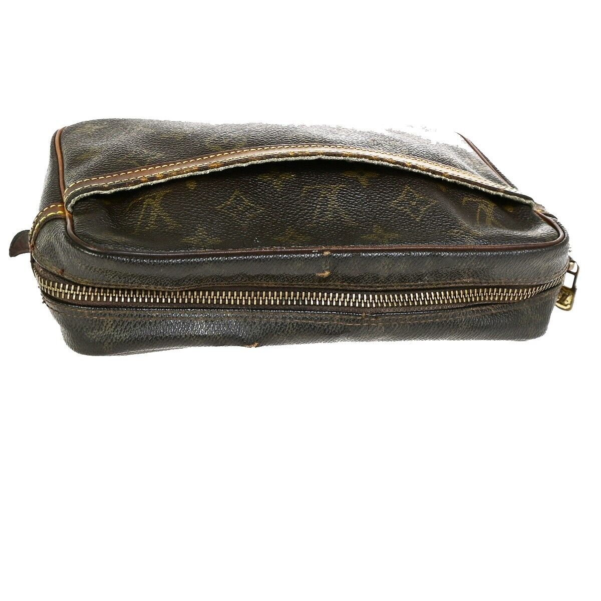 LOUIS VUITTON Compiegne 23 Clutch Hand Bag Monogram Leather Brown M51847 01FB194