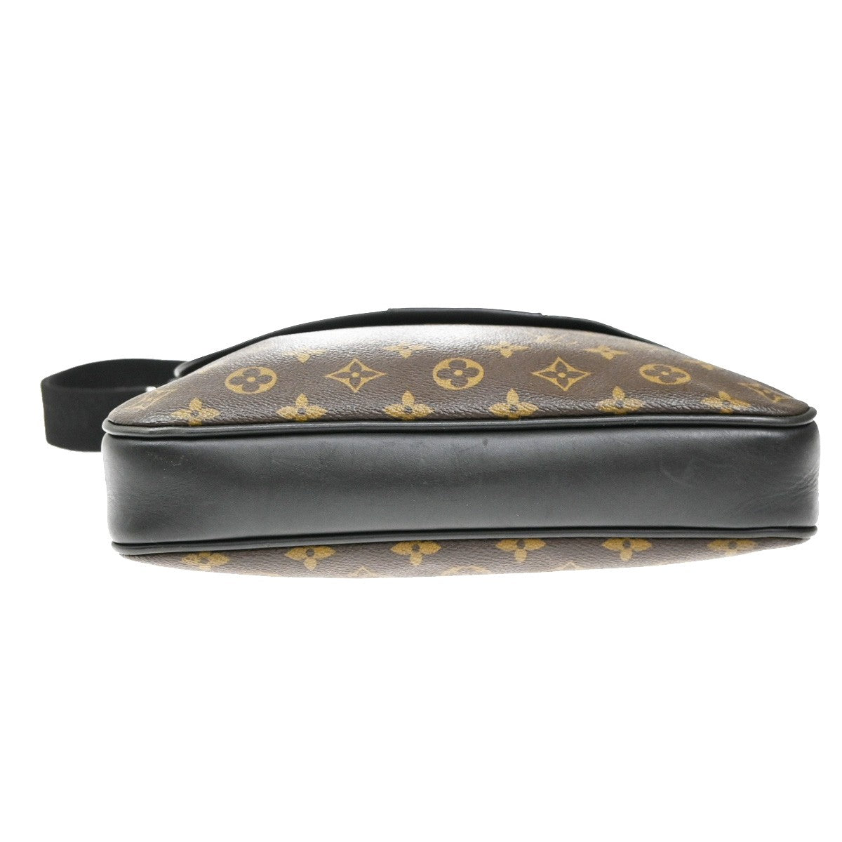 LOUIS VUITTON Bass MM Shoulder Bag Monogram Macassar Brown Black M56715 72KB468