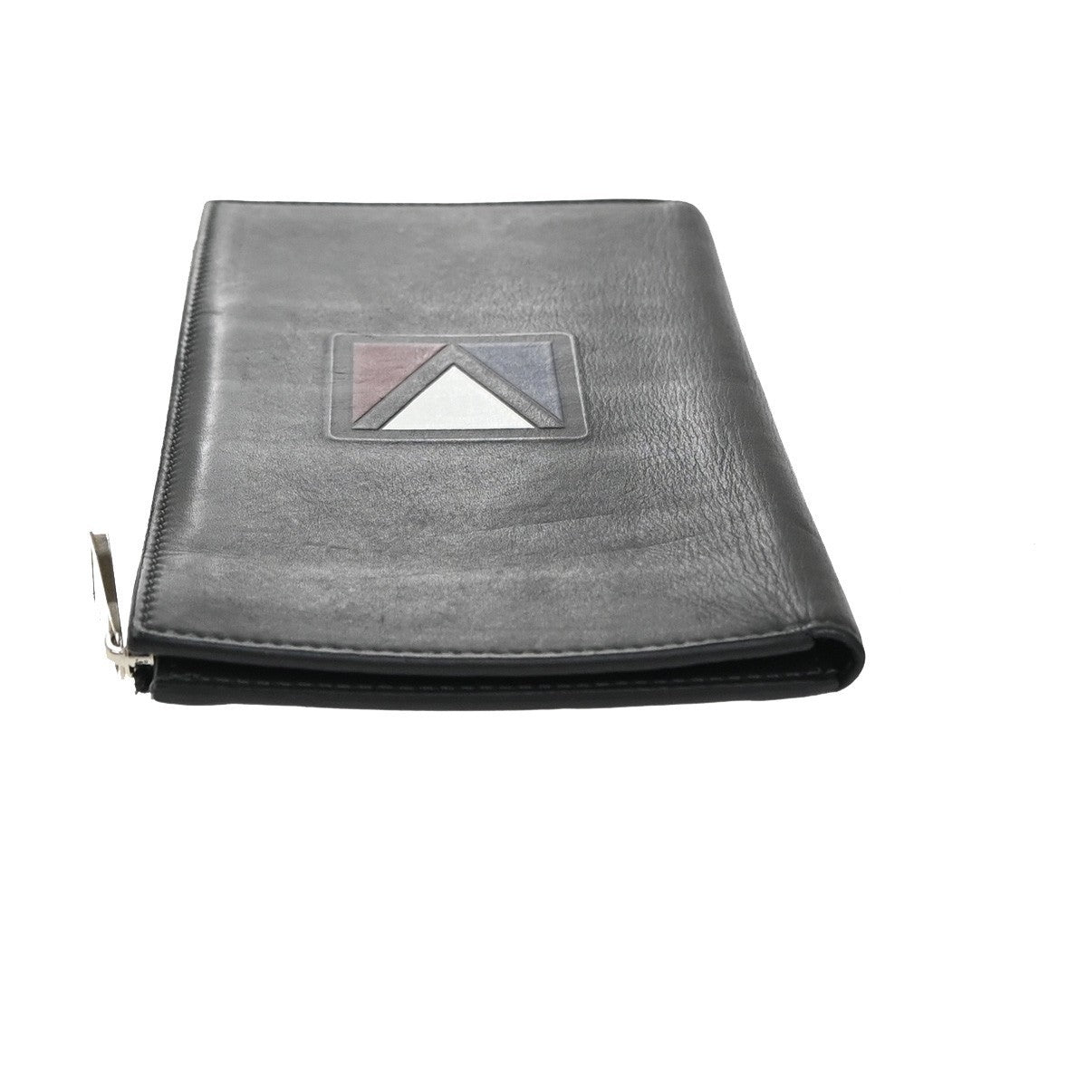 LOUIS VUITTON V Line Zip Long Bifold Wallet Leather Black M61251 61KP382