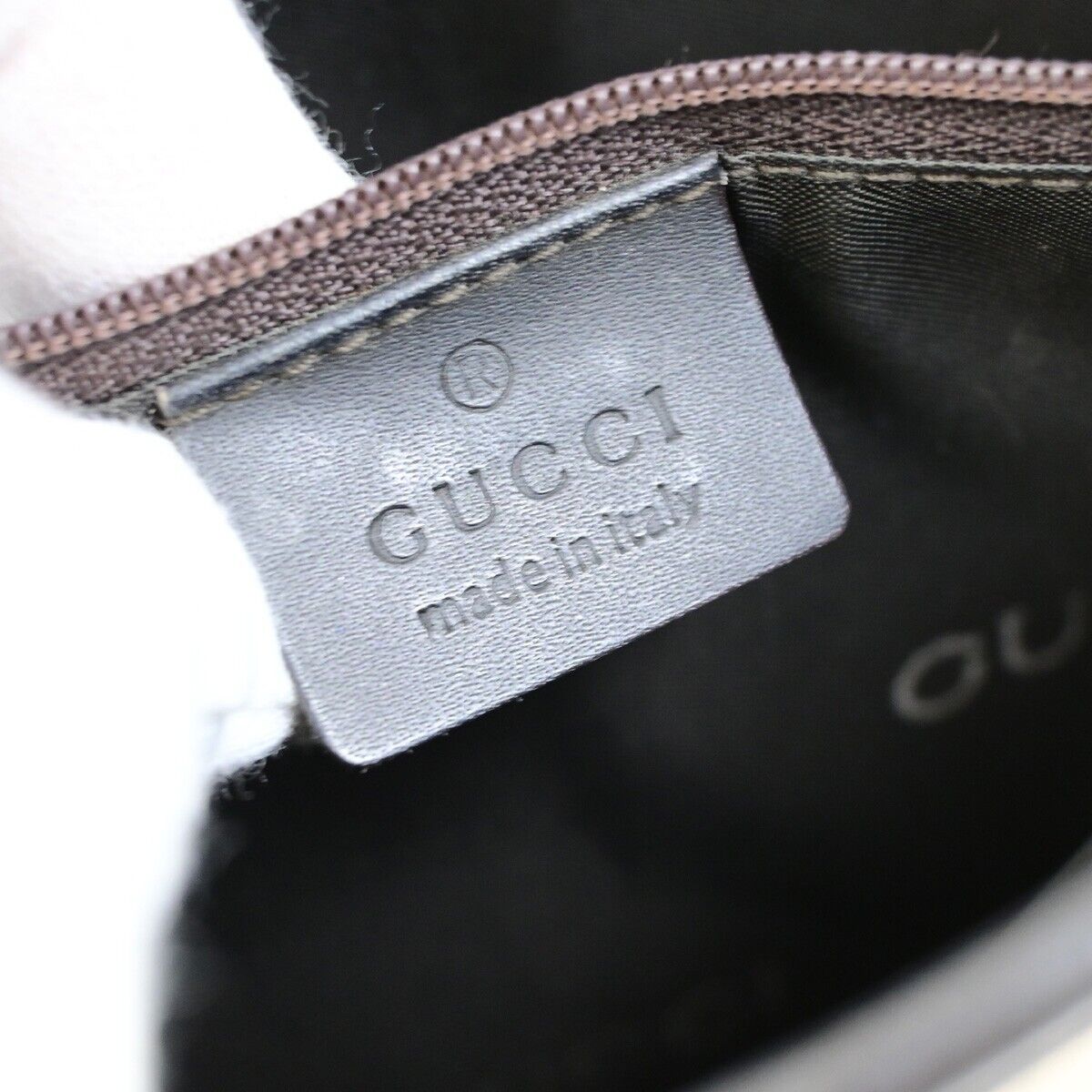 GUCCI GG Pattern Jackie Shoulder Bag Canvas Leather Brown Silver Italy 87FB348