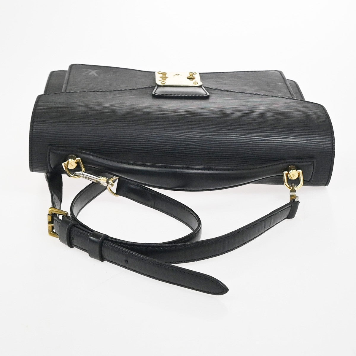 LOUIS VUITTON Monceau 2Way Shoulder Hand Bag Epi Leather Black M52122 12KC767