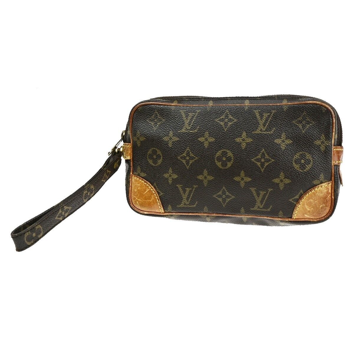 LOUIS VUITTON Marly Dragonne PM Clutch Hand Bag Monogram Leather M51827 68FA722