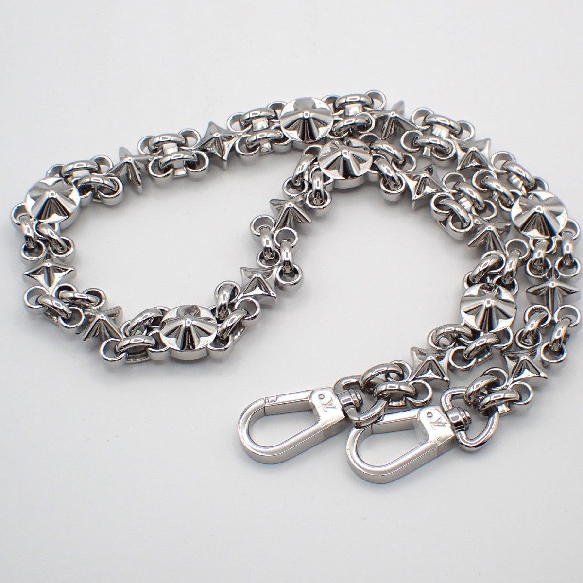LOUIS VUITTON Logo Dauphine Chain Shoulder strap Stainless Steel Siver 38RL715