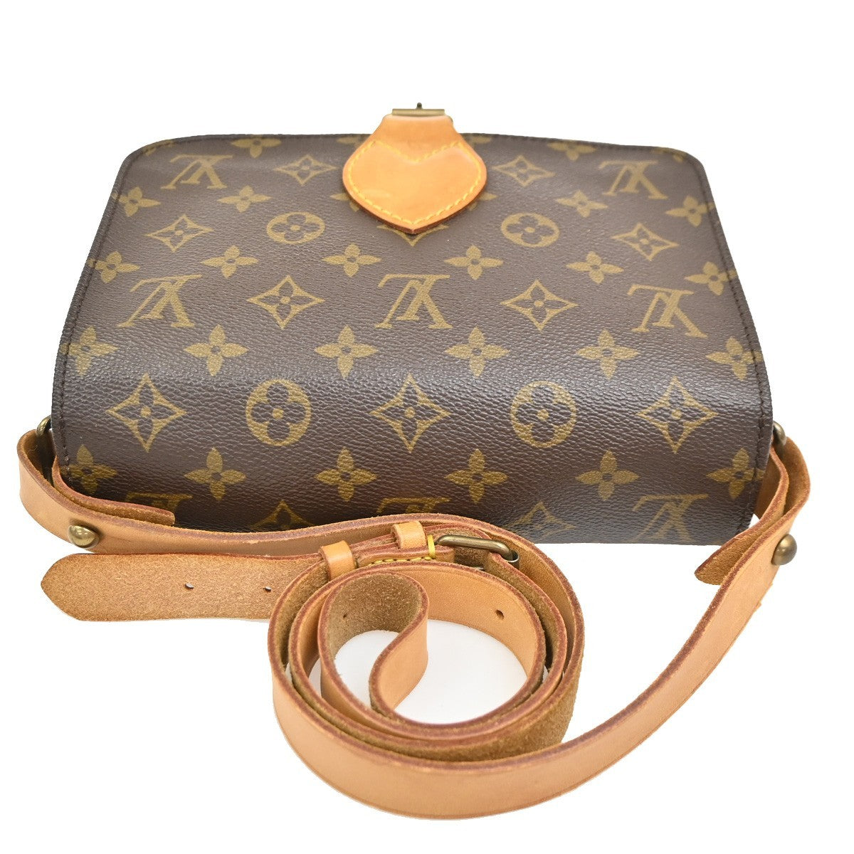LOUIS VUITTON Cartouchiere MM Shoulder Bag Monogram Leather Brown M51253 16PA049