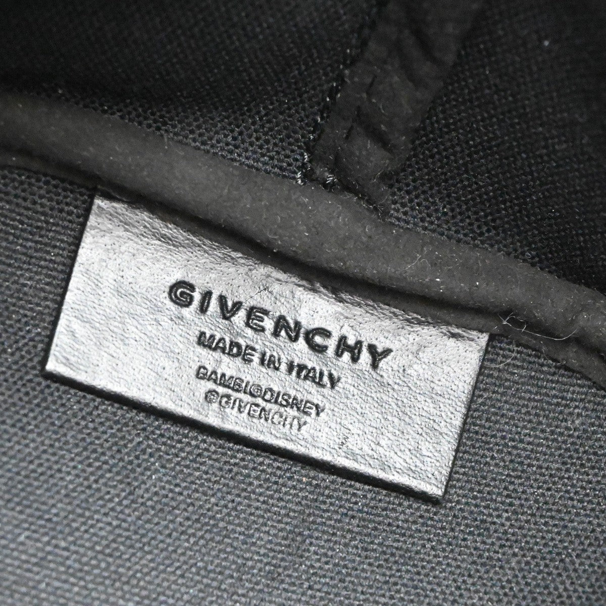 GIVENCHY Logo Antigona Bambi Shoulder Tote Bag PVC Leather Black Italy 67MA682