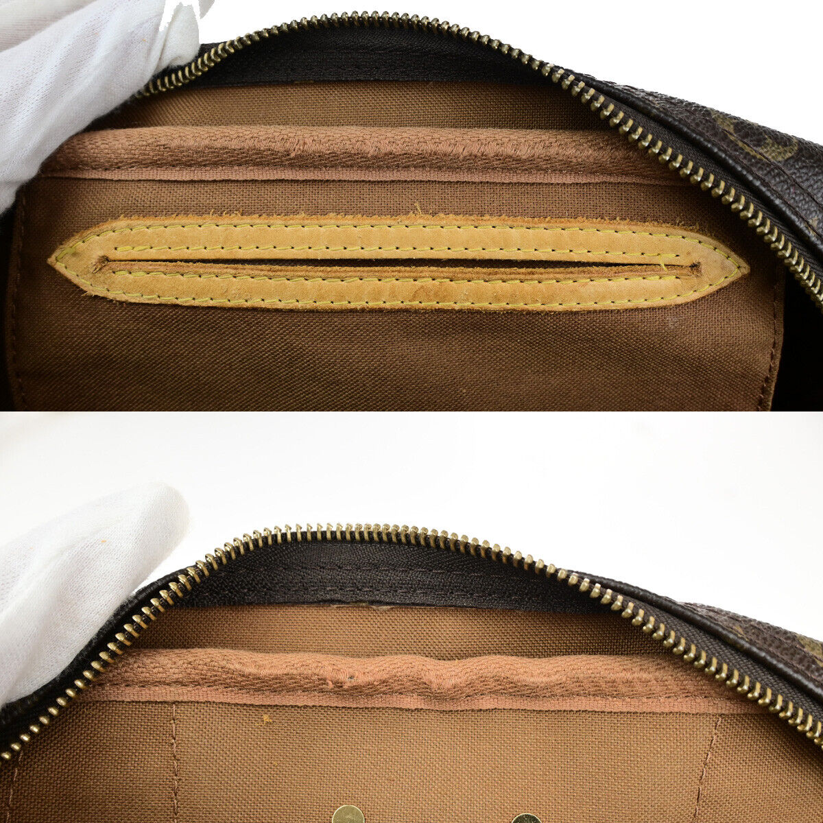 LOUIS VUITTON Montorgueil PM Shoulder Bag Monogram Leather Brown M95565 85SJ491