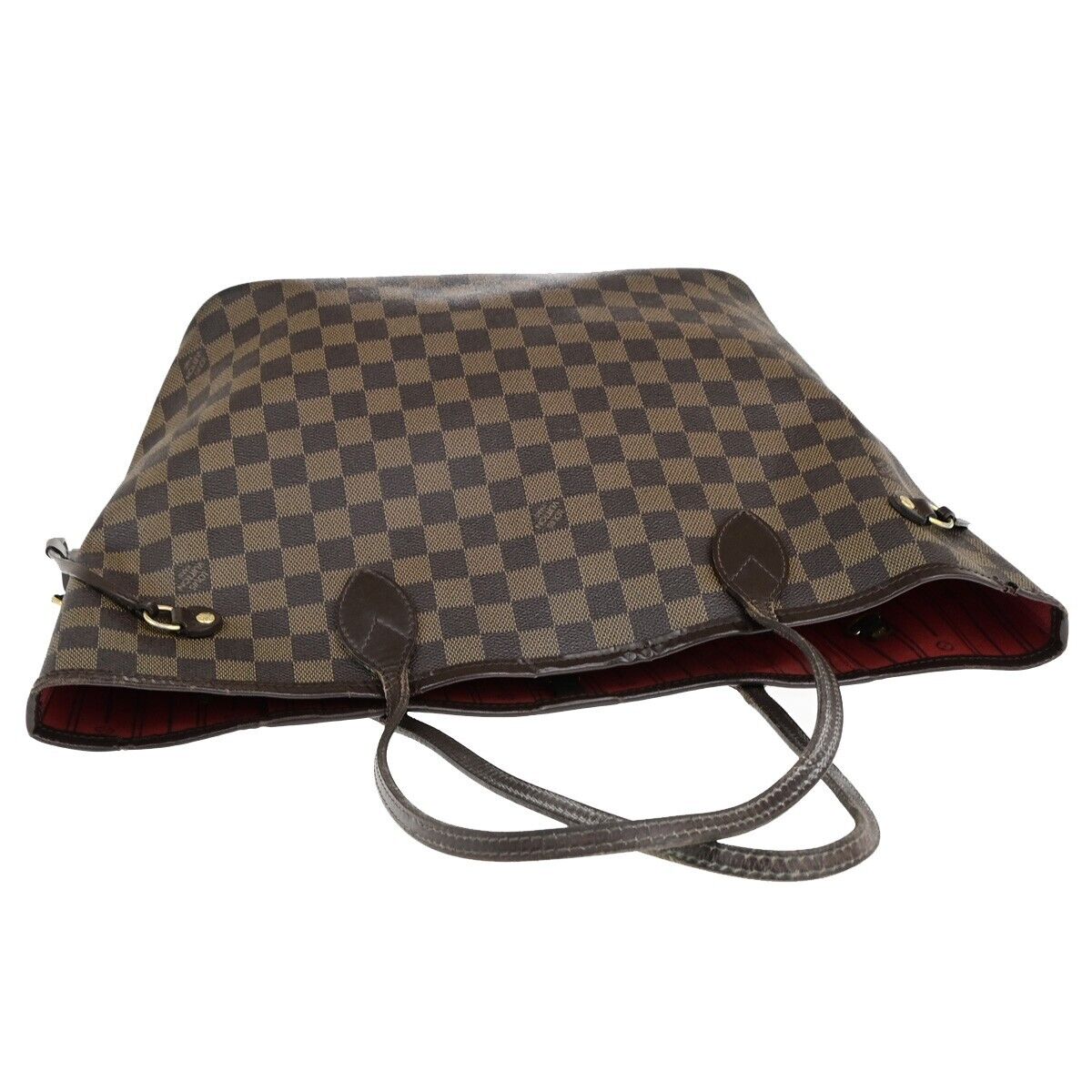 LOUIS VUITTON Neverfull MM Shoulder Bag Damier Ebene Leather BN N51105 78EC989