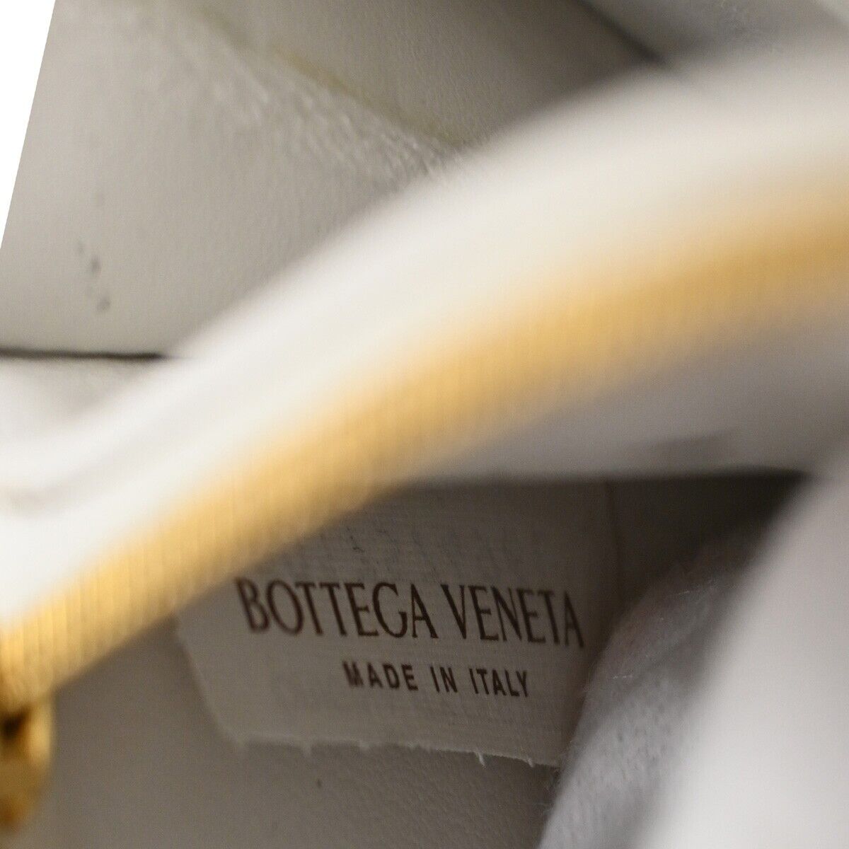 BOTTEGA VENETA Cassette Intrecciato long Wallet Purse Leather White 64SH377