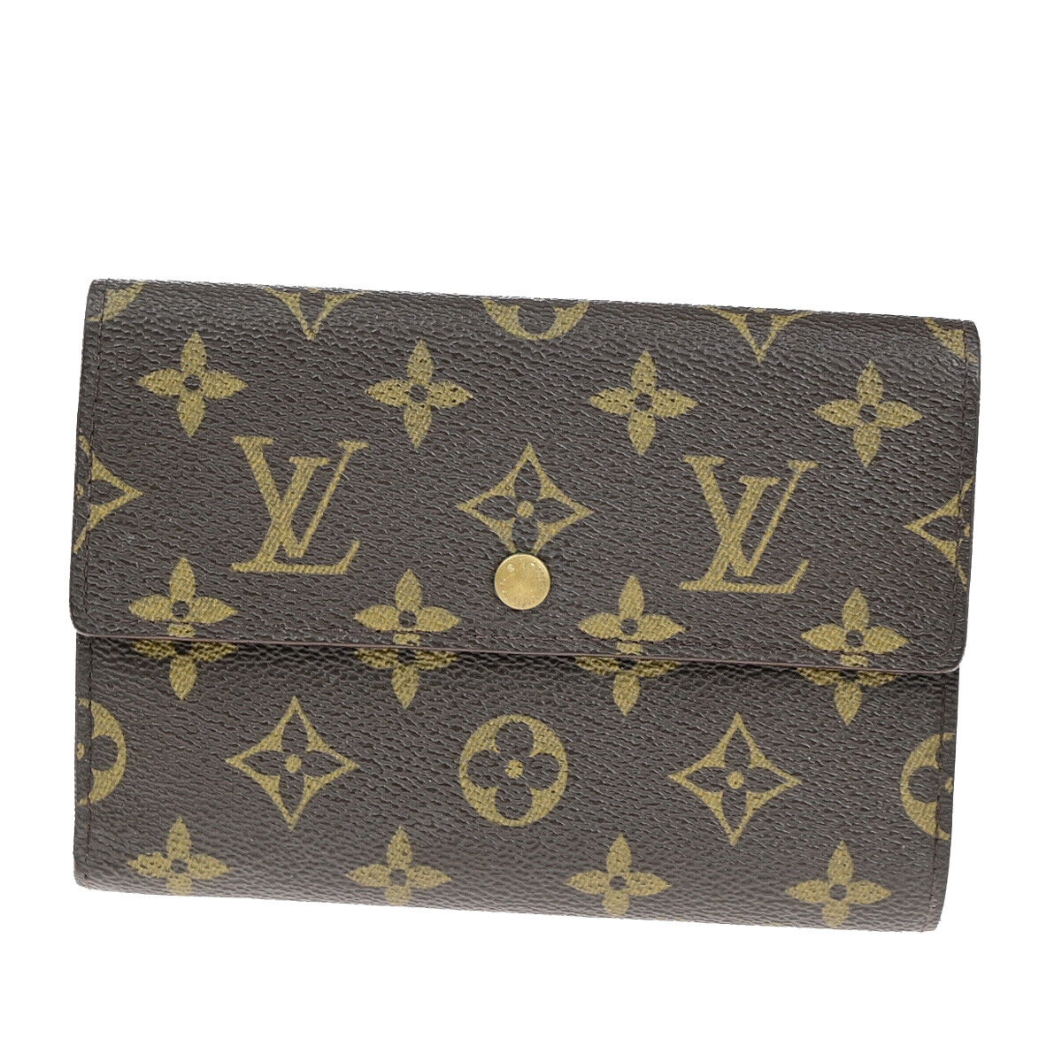 LOUIS VUITTON Porte Tresor Etui Papier Trifold Wallet Monogram BN M61202 01YE842