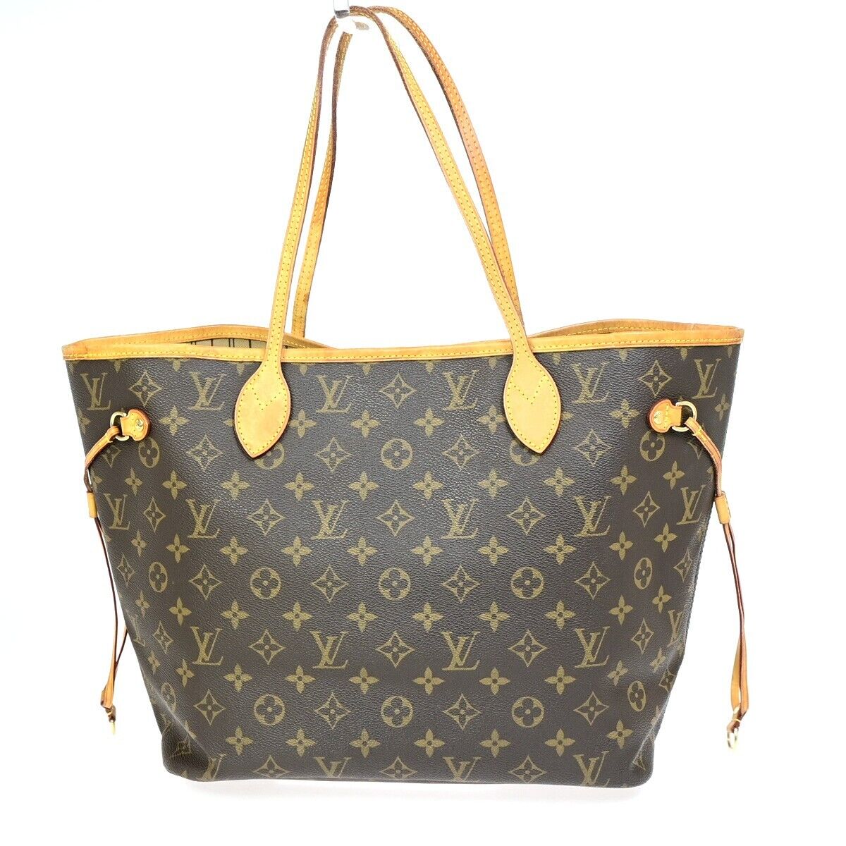 LOUIS VUITTON Neverfull MM Shoulder Tote Bag Monogram Leather BN M40156 91FA728
