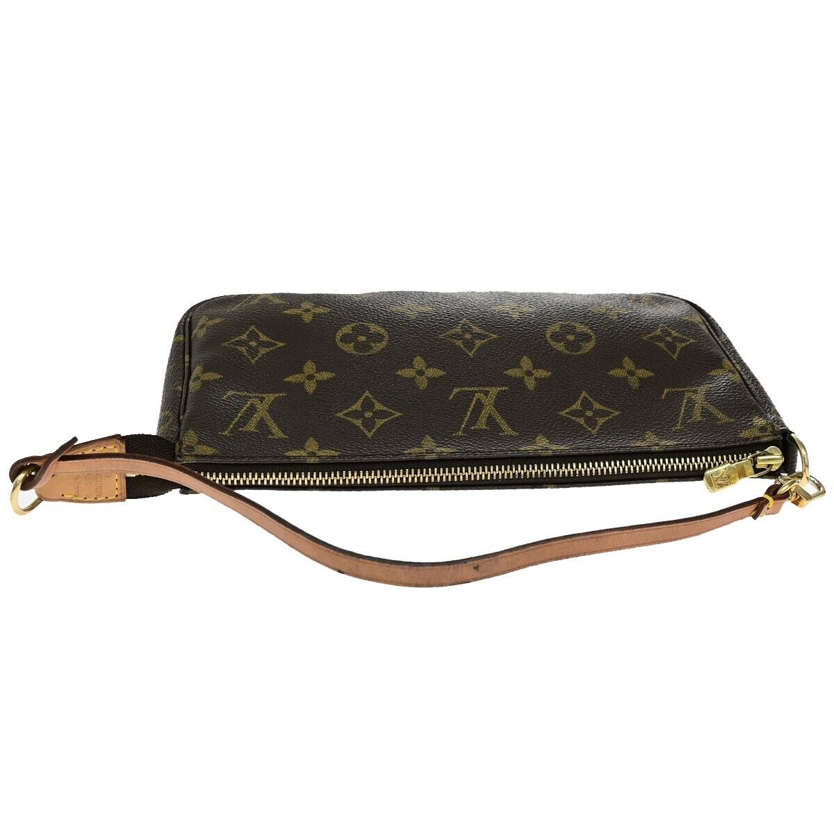 LOUIS VUITTON Pochette Accessoires Hand Bag Monogram Leather BN M51980 10YH007