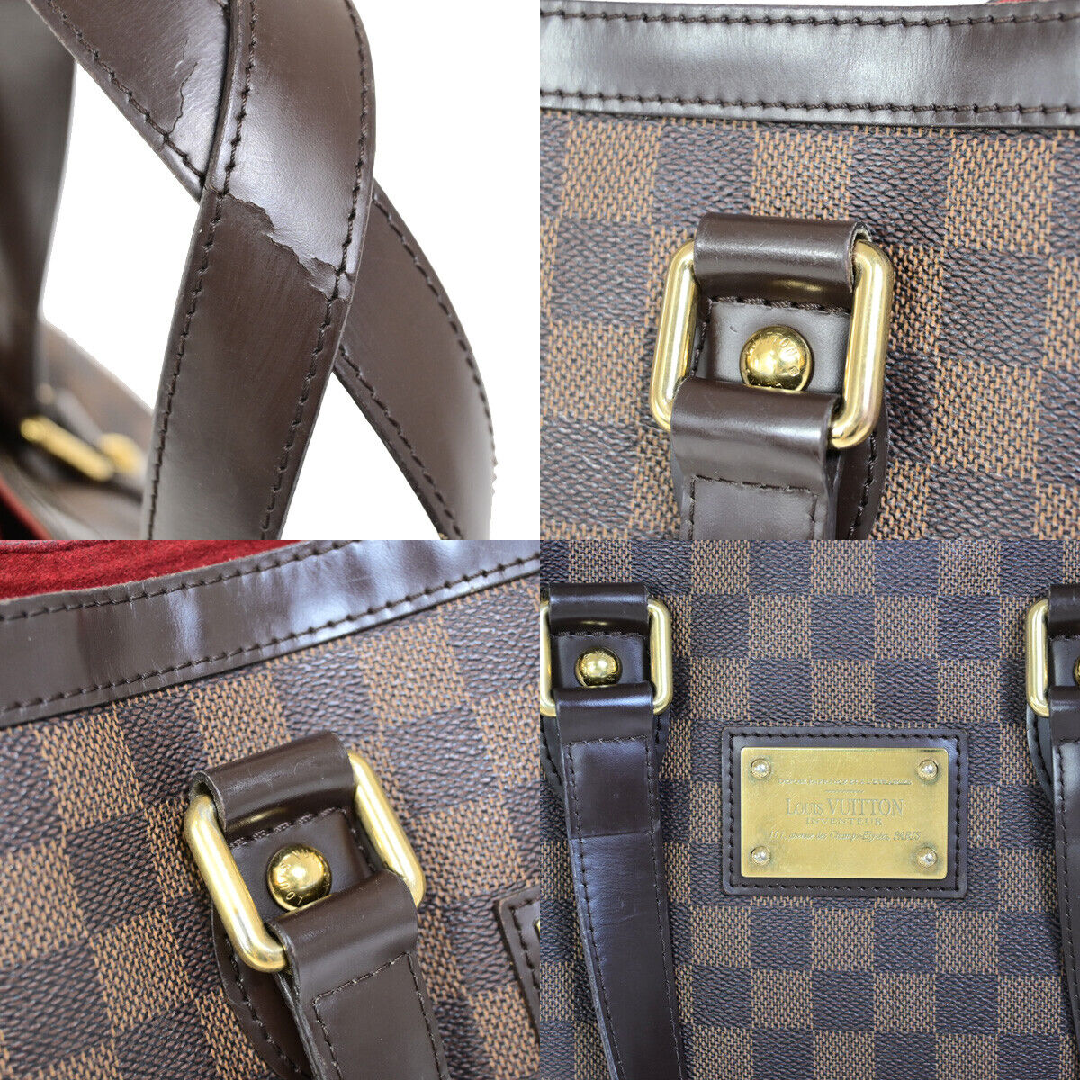 LOUIS VUITTON Hampstead PM Shoulder Bag Damier Ebene Leather BN N51205 18YE850