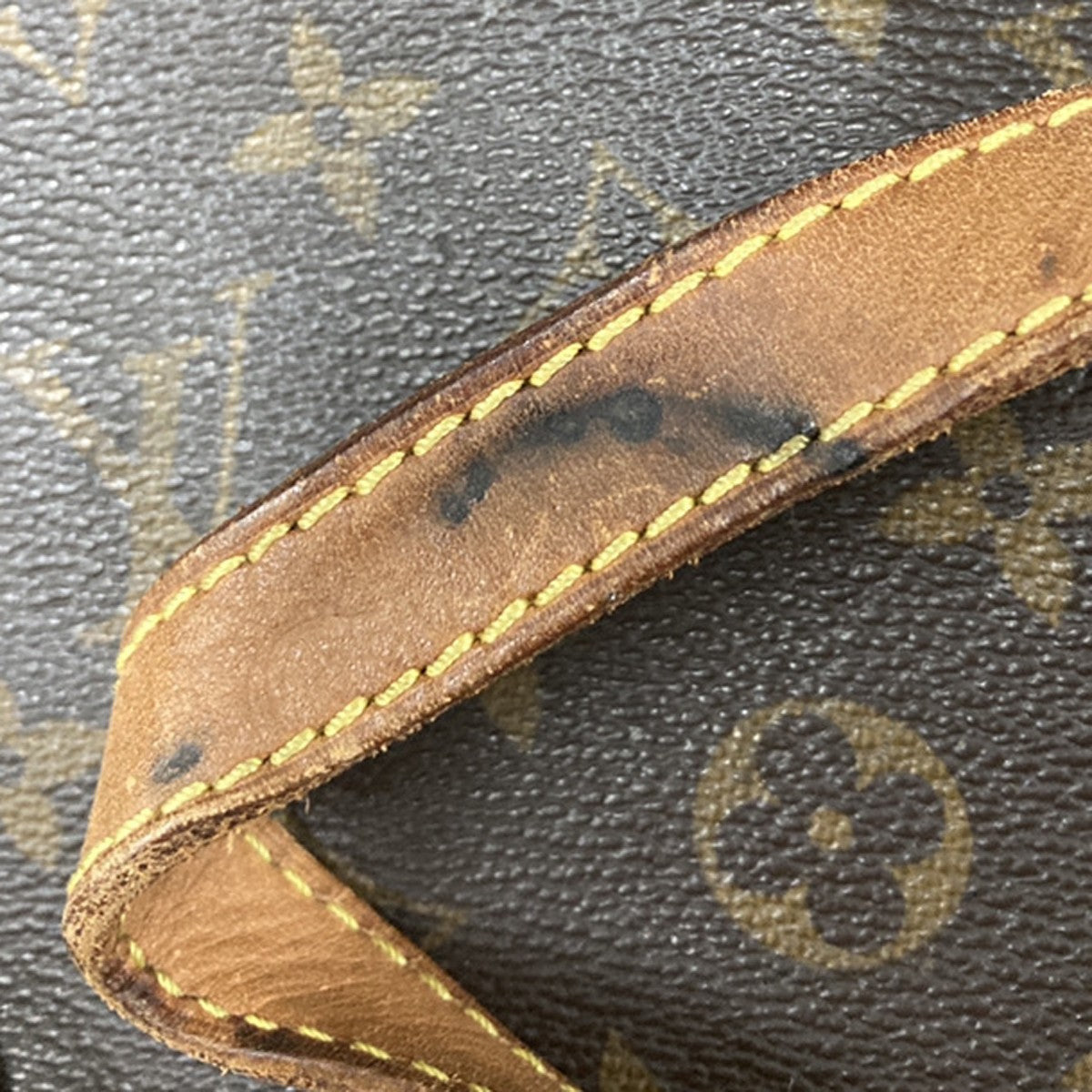 LOUIS VUITTON Logo Totally MM Shoulder Bag Monogram Leather Brown M56689 34EG374