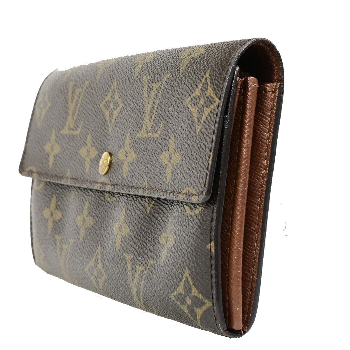 LOUIS VUITTON Porte Monnaie Credit Long Wallet Monogram Leather M61726 68FB088