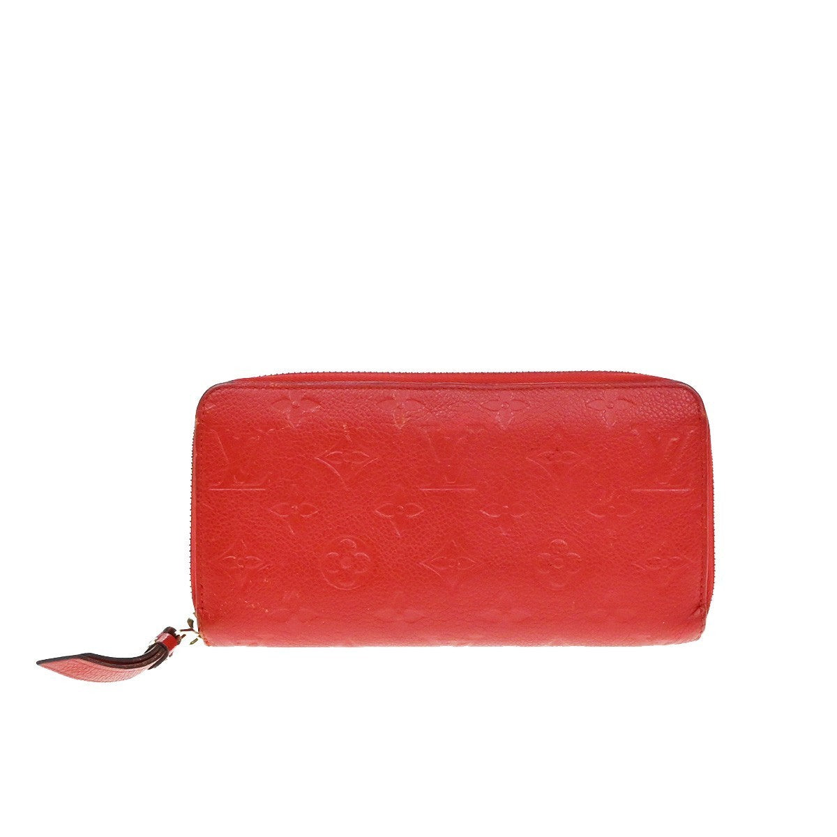 LOUIS VUITTON Zippy Wallet Long Wallet Monogram Empreinte Red M60737 62KP130