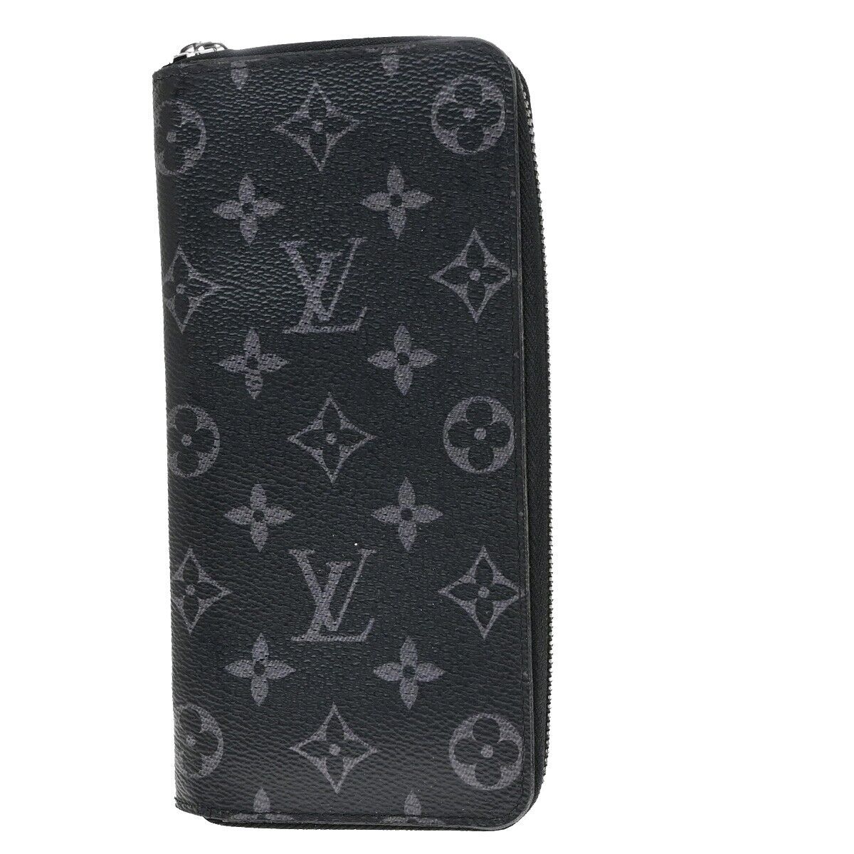 LOUIS VUITTON Zippy Wallet Vertical Monogram Eclipse Leather BK M62295 30EB841