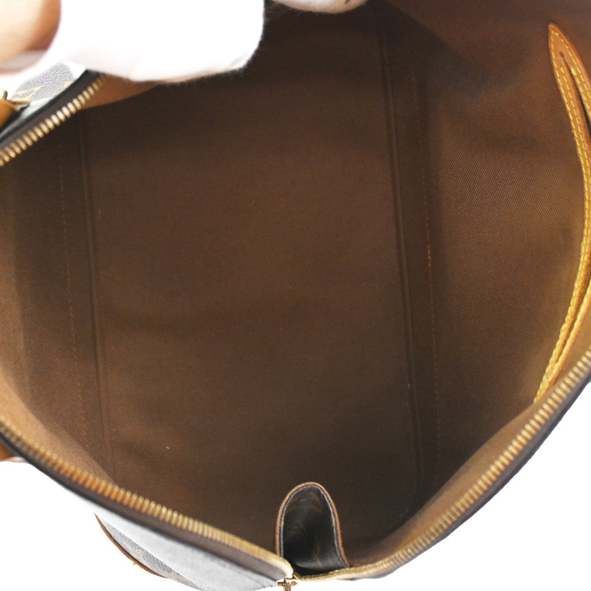LOUIS VUITTON LV Logo Alma Hand Bag Monogram Leather Brown France M51130 83SA028