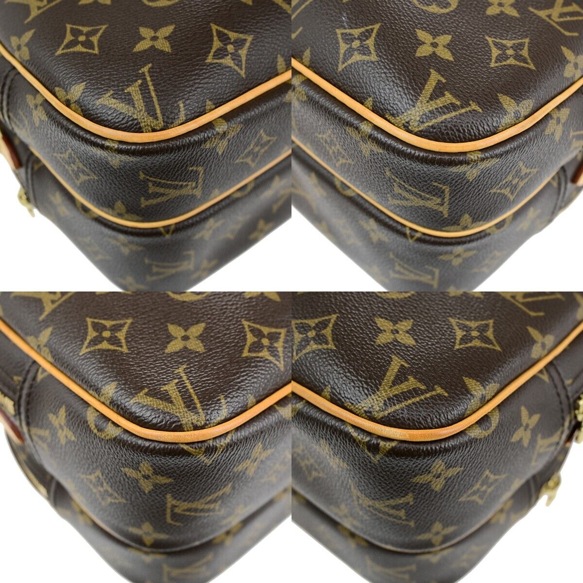 LOUIS VUITTON Reporter PM Crossbody Shoulder Bag Monogram Leather M45254 95ED088