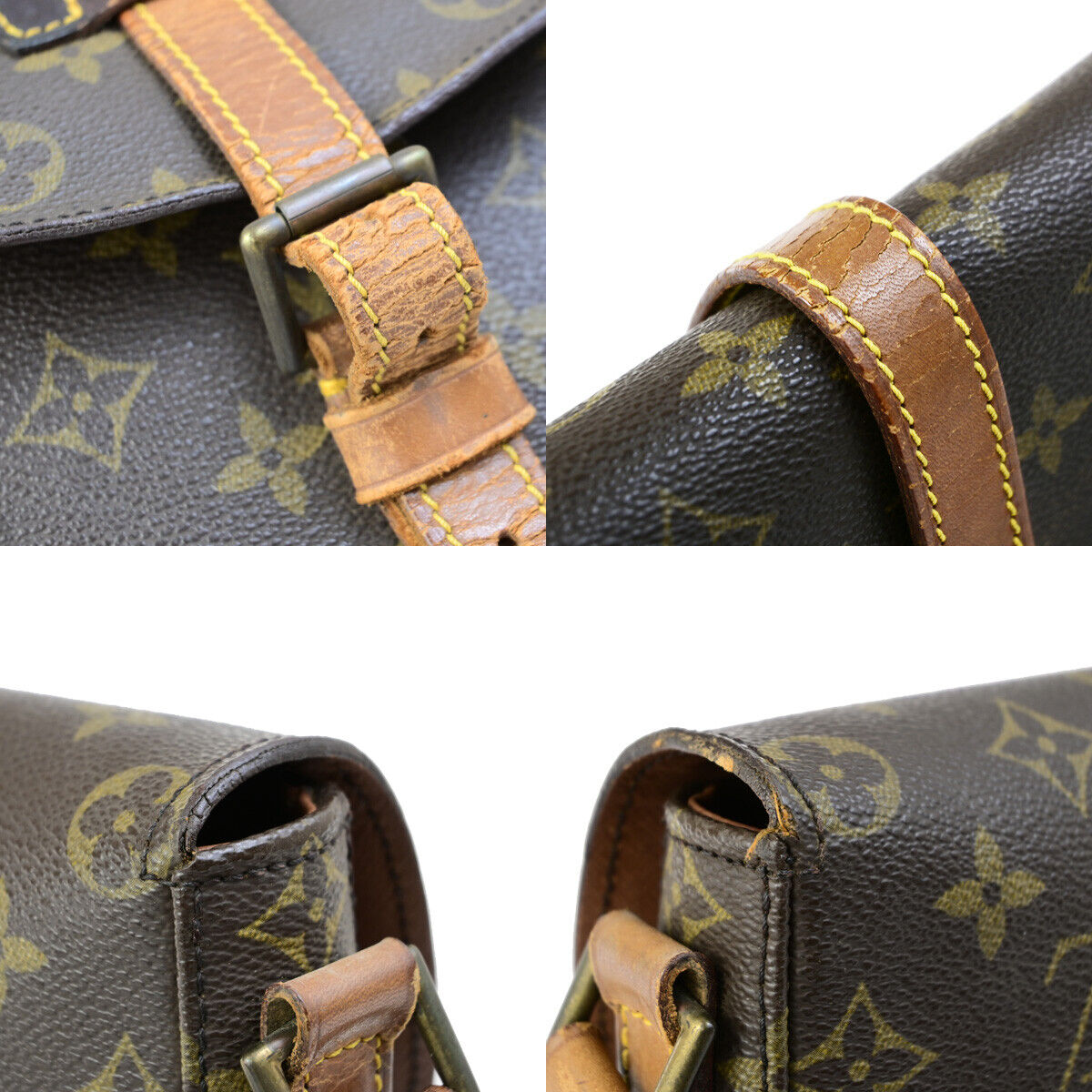 LOUIS VUITTON Chantilly GM Shoulder Bag Monogram Leather Brown M51232 62YG540