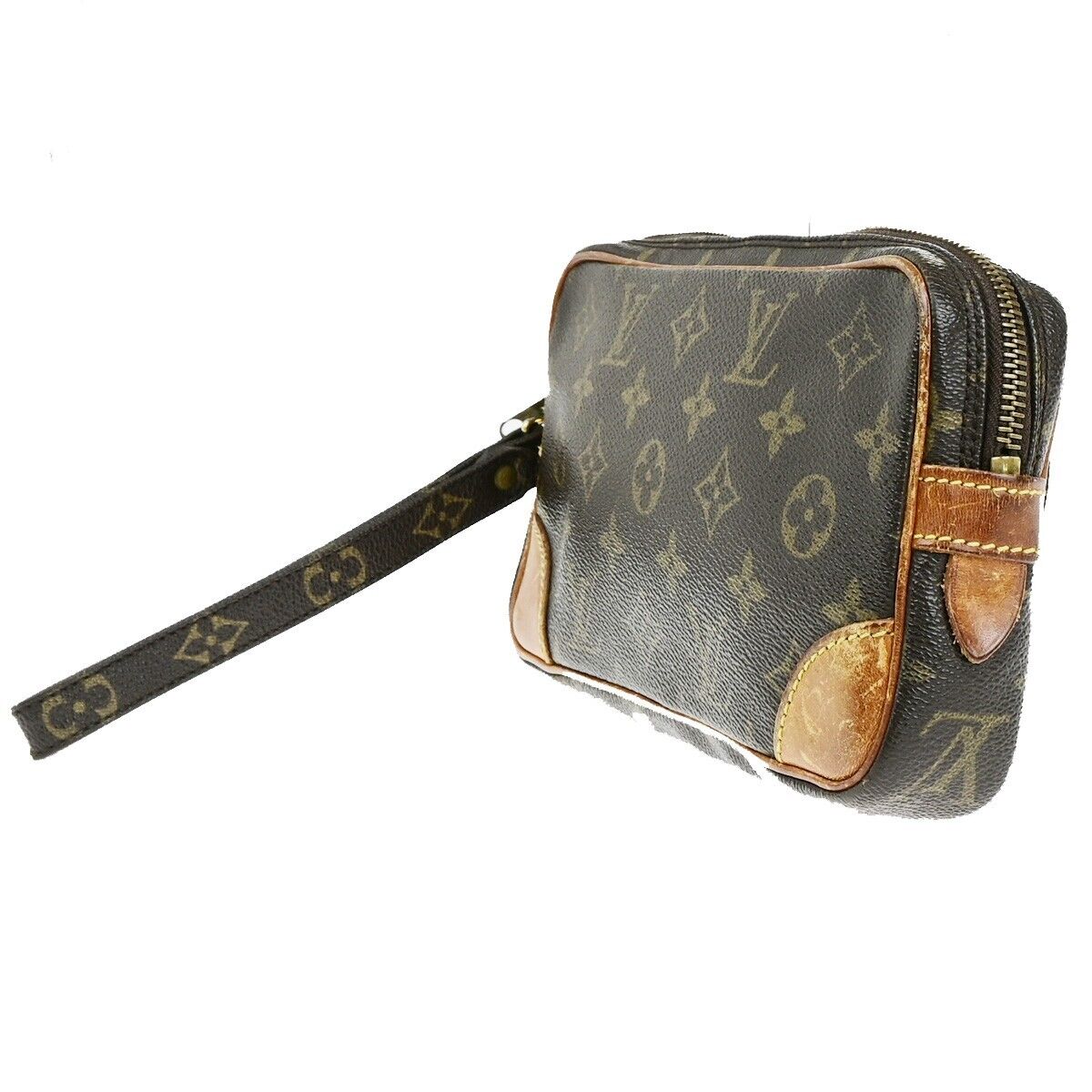 LOUIS VUITTON Marly Dragonne PM Clutch Hand Bag Monogram Leather M51827 68FA722