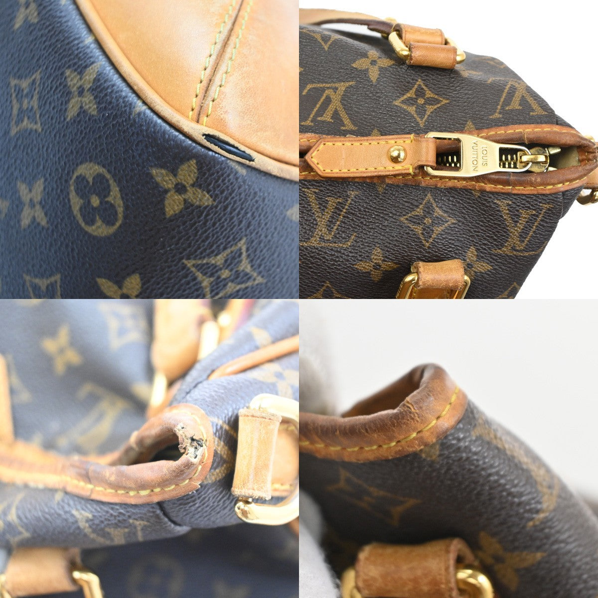 LOUIS VUITTON Estrela MM 2Way Shoulder Bag Monogram Leather Brown M41232 36TA718