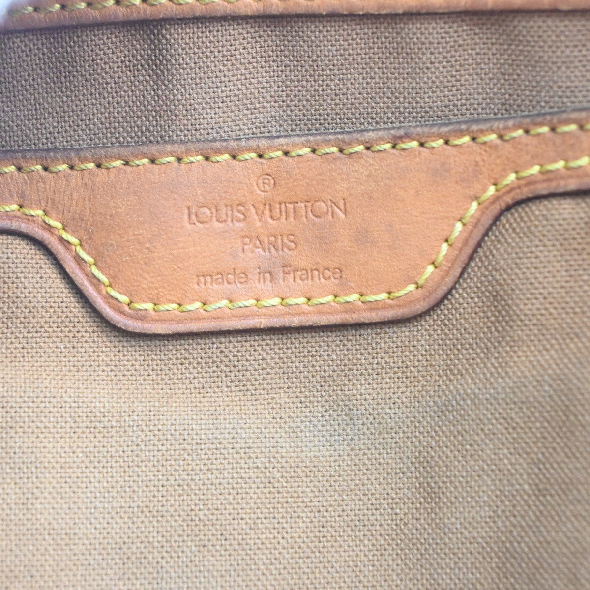 LOUIS VUITTON Cabas Mezzo Shoulder Bag Monogram Leather Brown M51151 62MA421