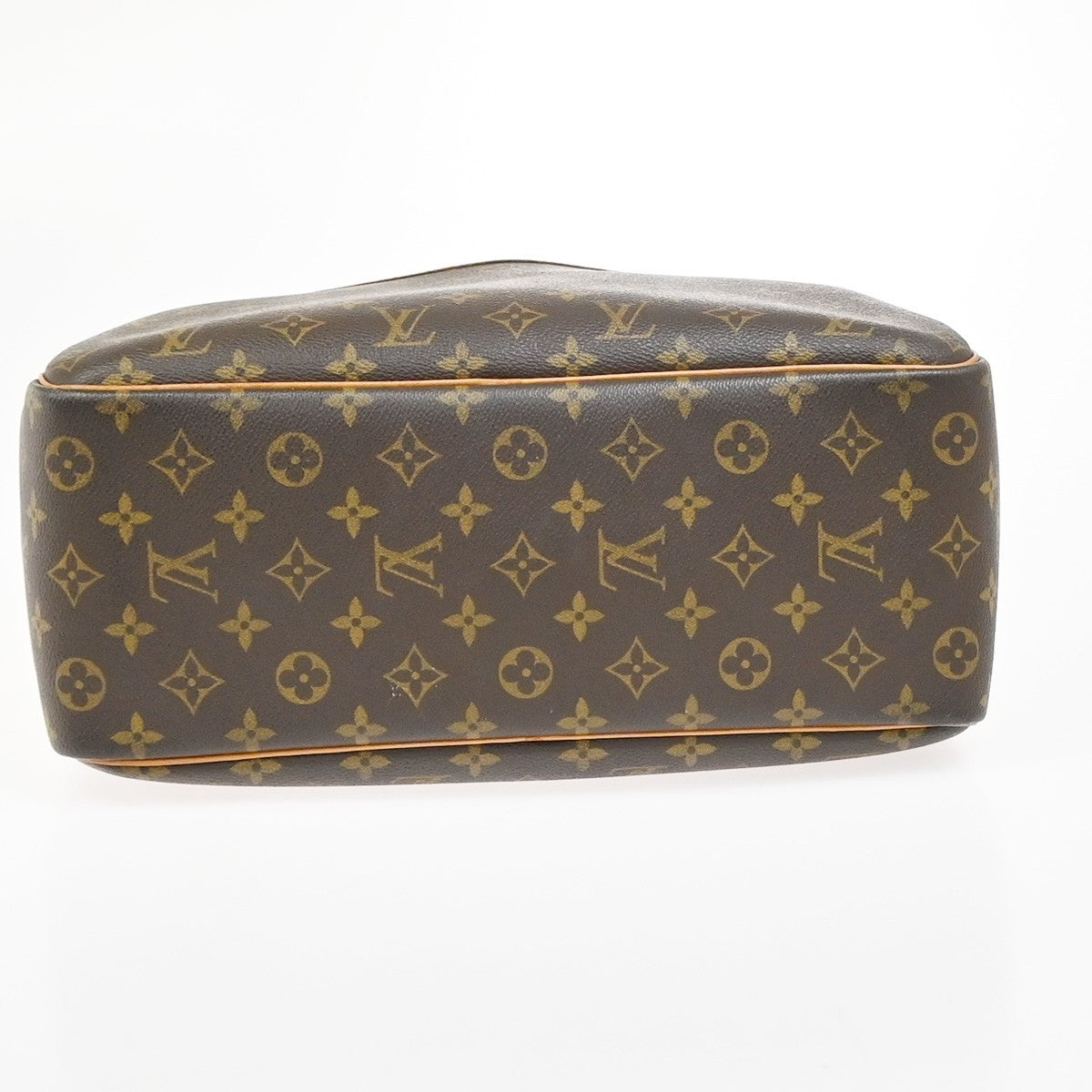 LOUIS VUITTON LV Logo Deauville Hand Bag Monogram Leather Brown M47270 72YJ050