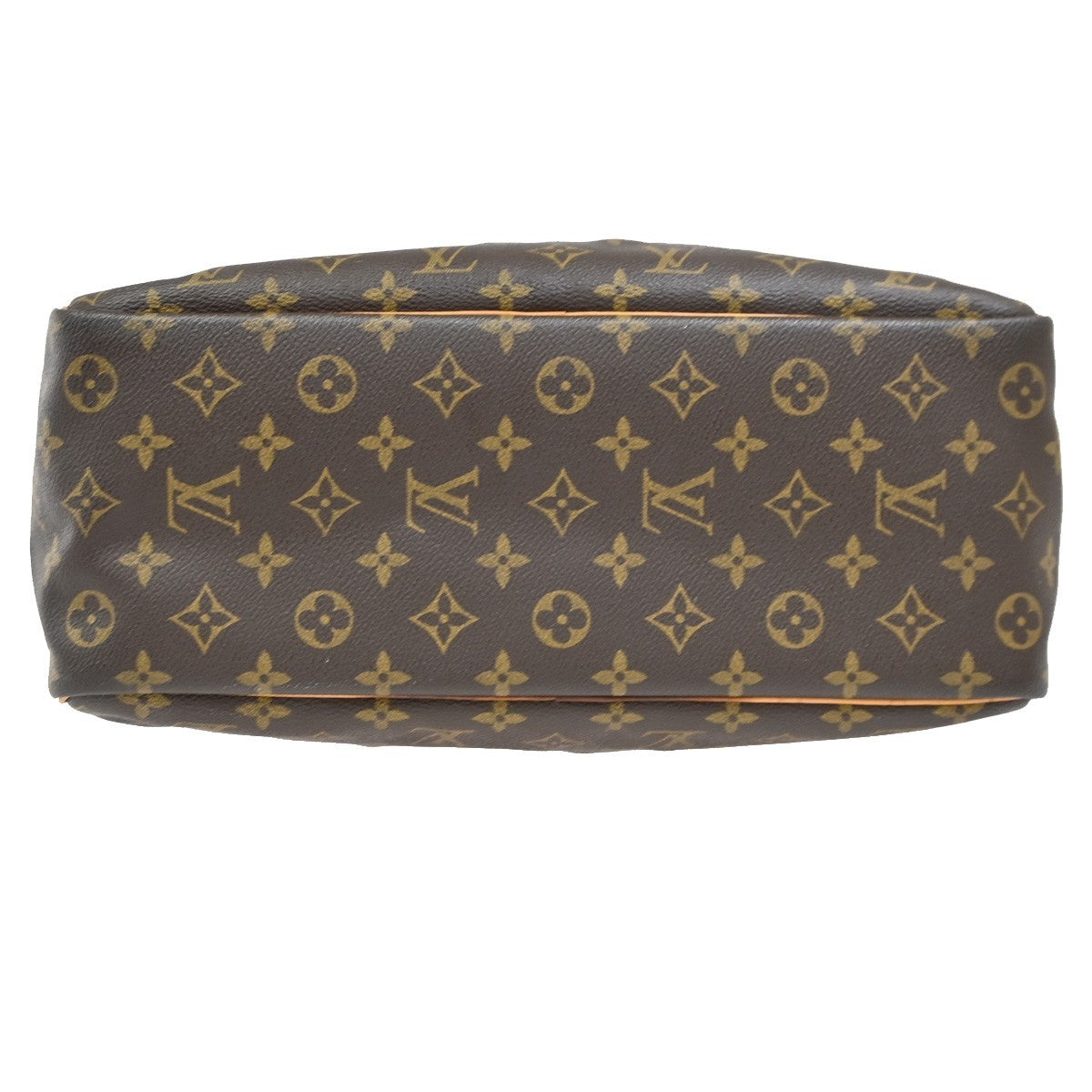 LOUIS VUITTON LV Logo Deauville Hand Bag Monogram Leather Brown M47270 34DA157
