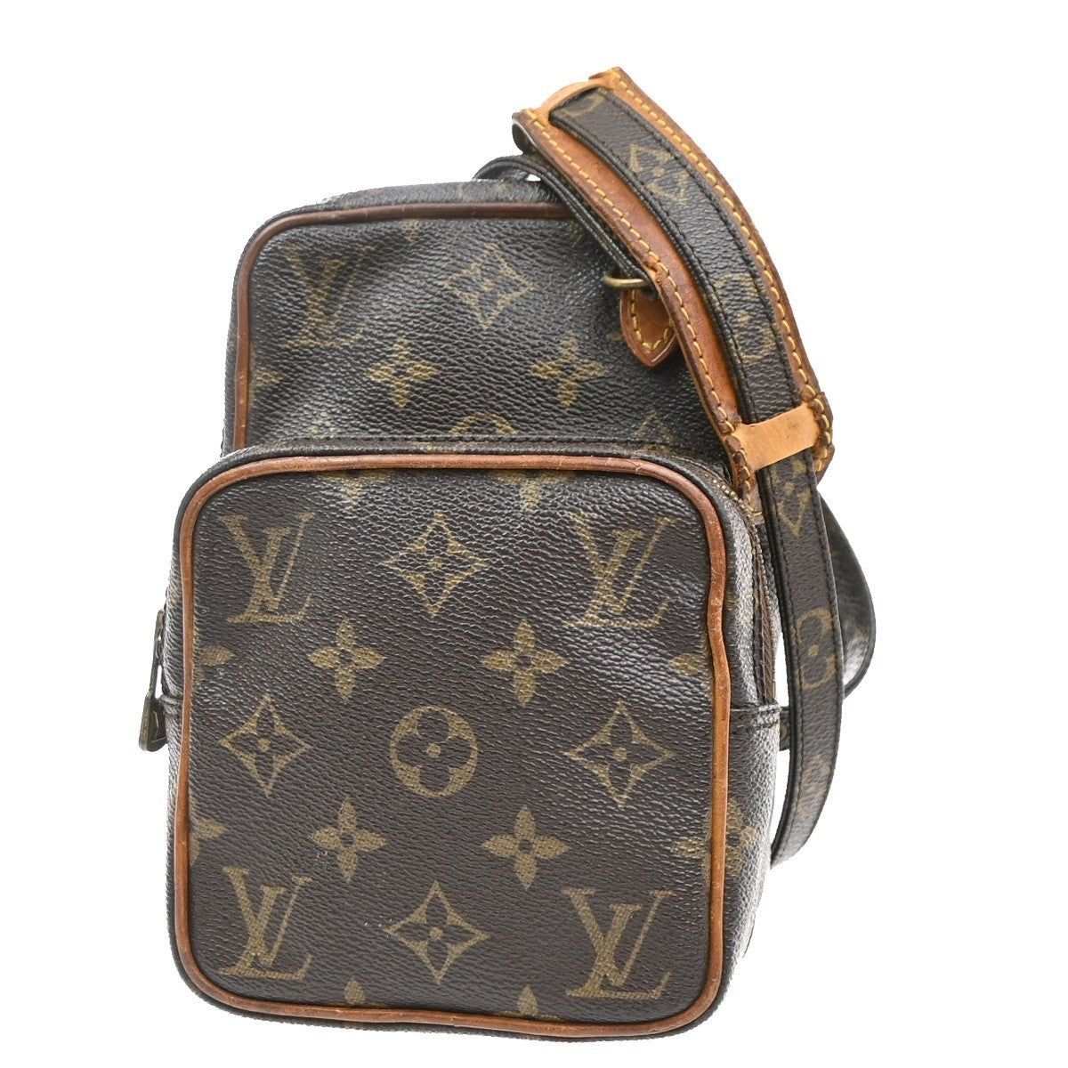 LOUIS VUITTON Mini Amazon Shoulder Bag Monogram Leather Brown M45238 32KP610