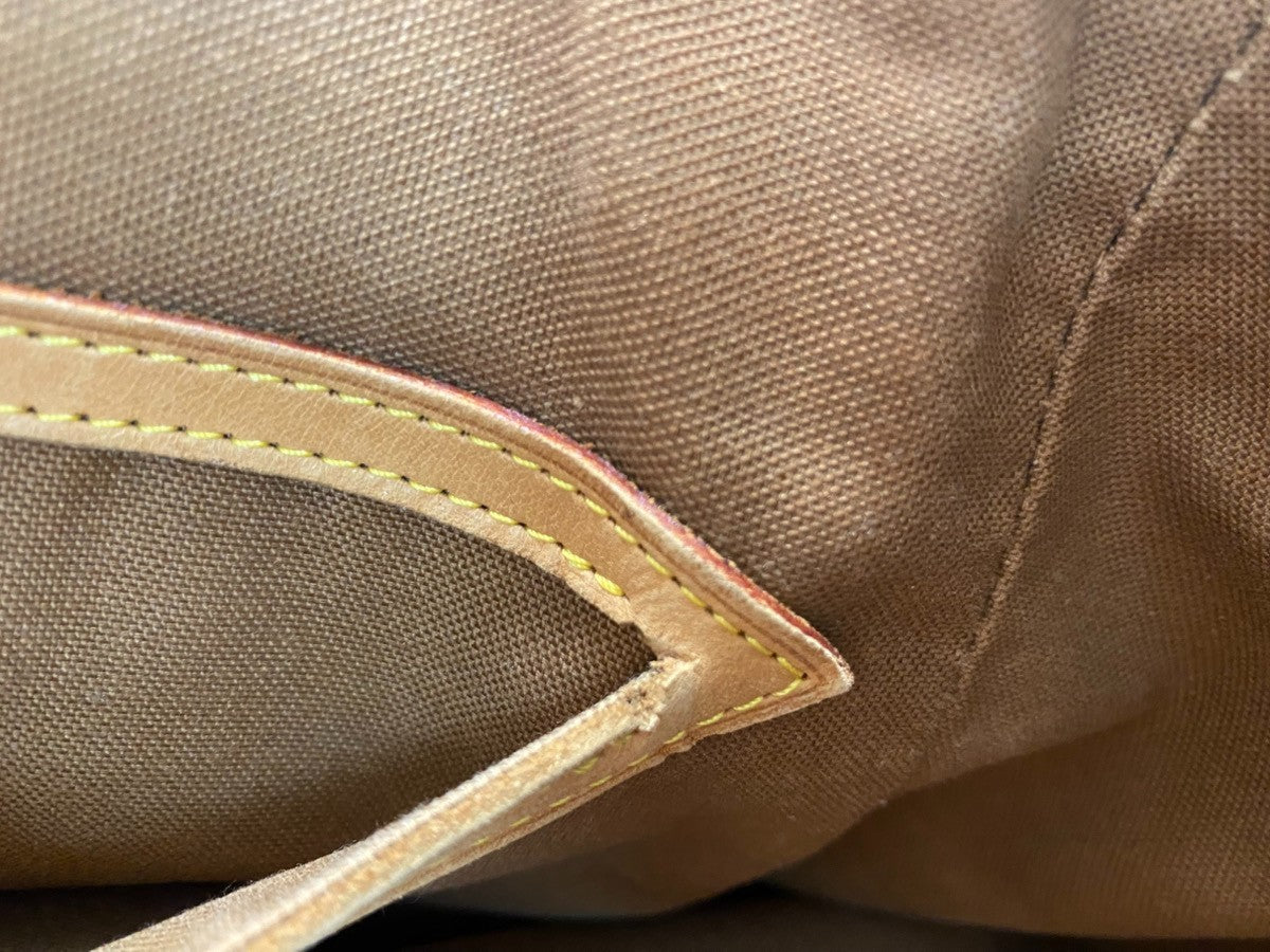 LOUIS VUITTON Montsouris GM Backpack Bag Monogram Leather Brown M51135 65ZA372