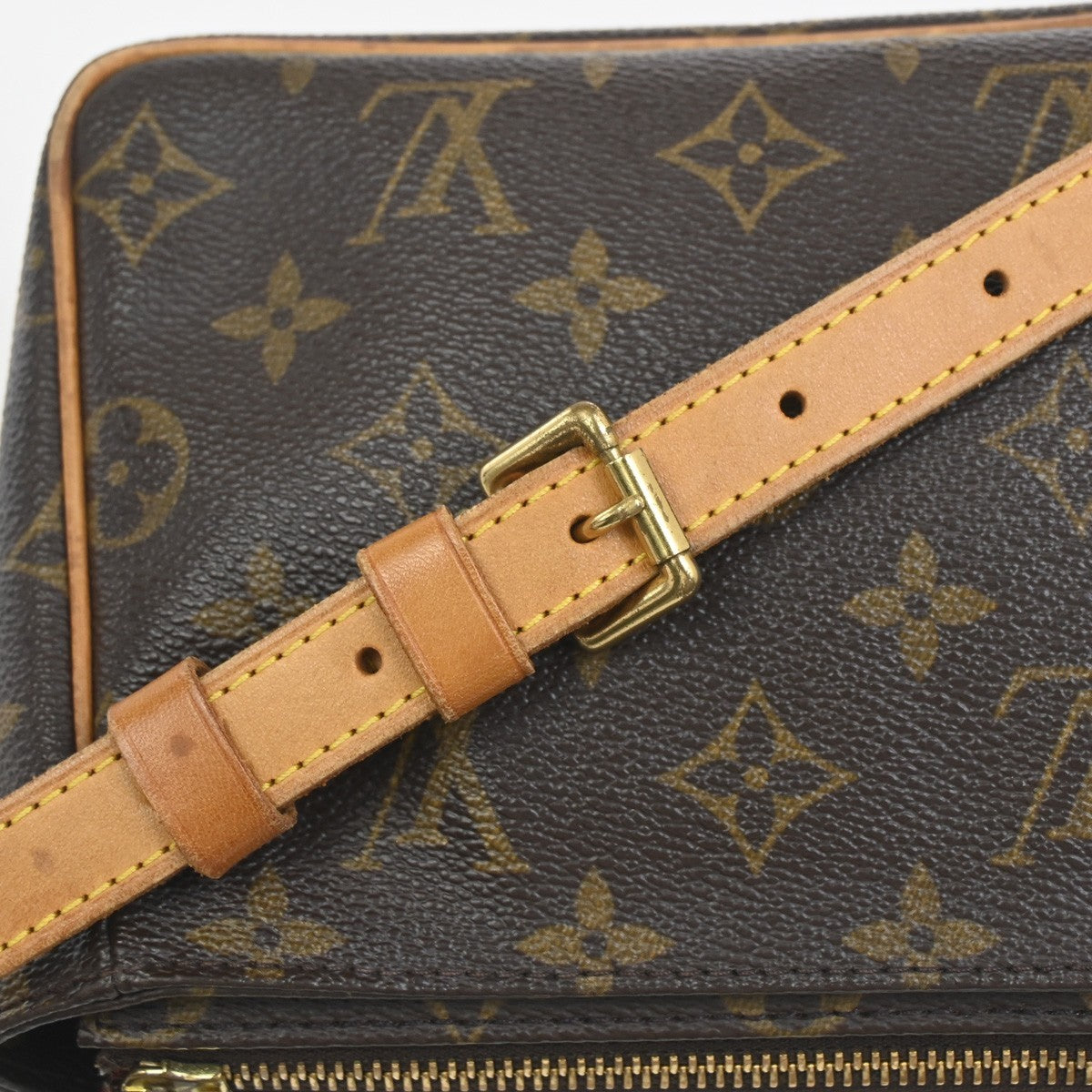 LOUIS VUITTON Viva Cite PM Shoulder Bag Monogram Leather Brown M51165 56ZA329